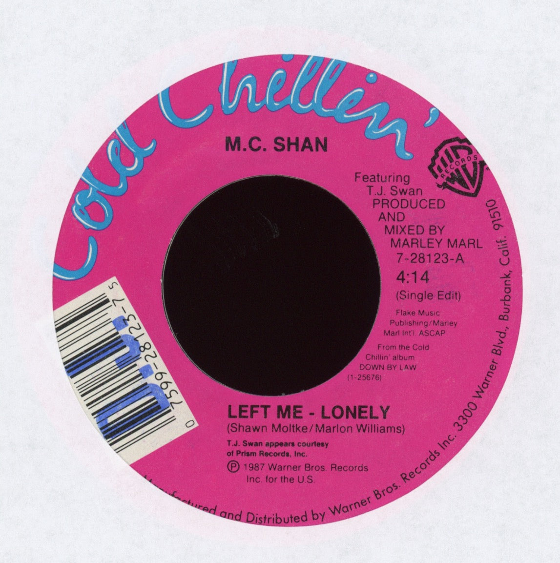MC Shan - Left Me Lonely on Cold Chillin'