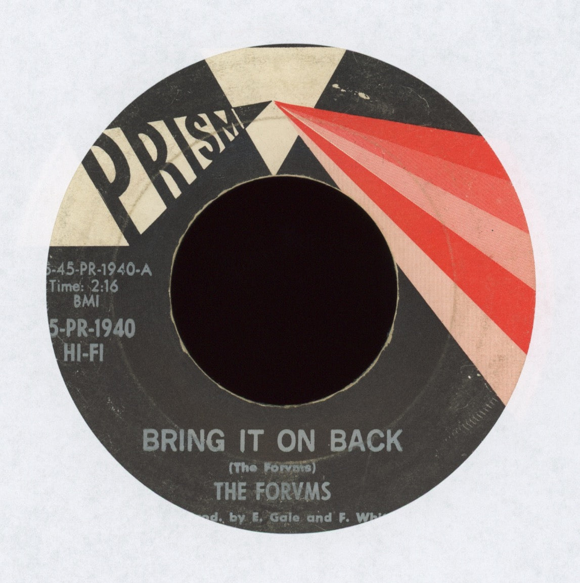 The Forvms - Bring It On Back on Prism