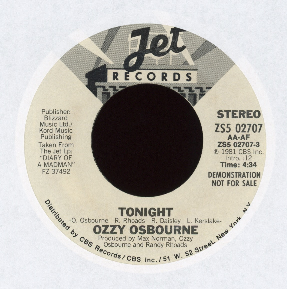 Ozzy Osbourne - Tonight on Jet Promo