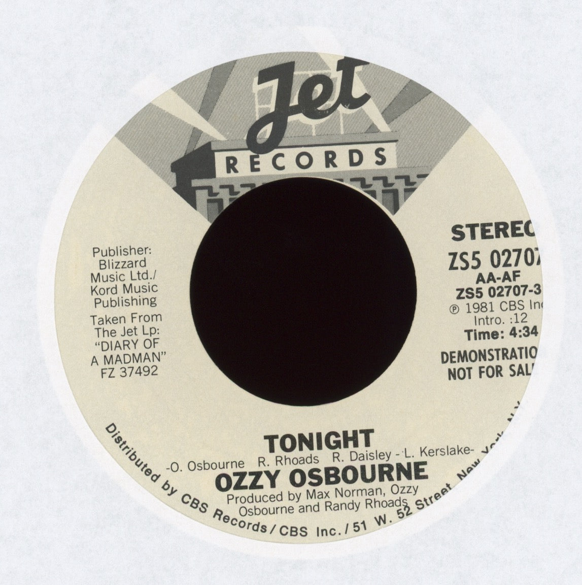 Ozzy Osbourne - Tonight on Jet Promo