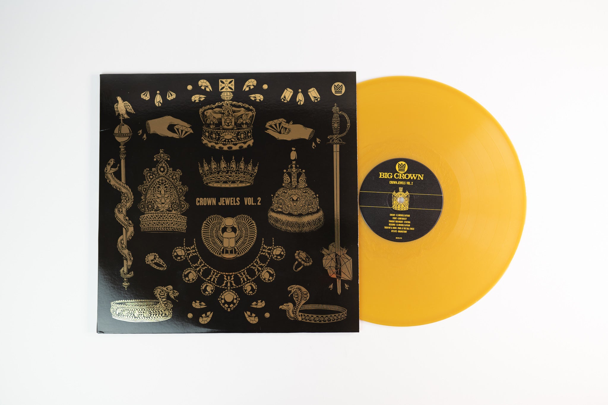 Various - Crown Jewels Vol. 2 on Big Crown Ltd Gold Vinyl