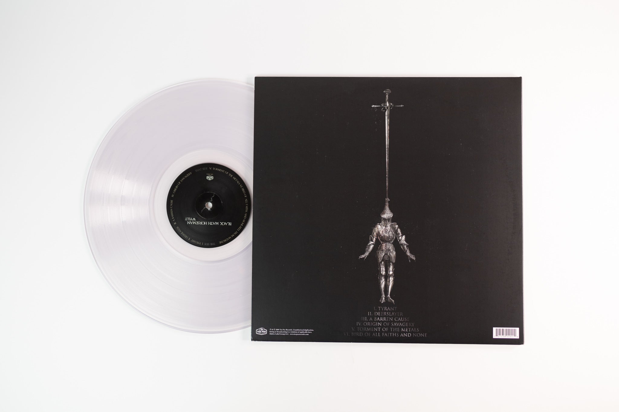 Black Math Horseman - Wyllt on Tee Pee Ltd Edition Clear Vinyl