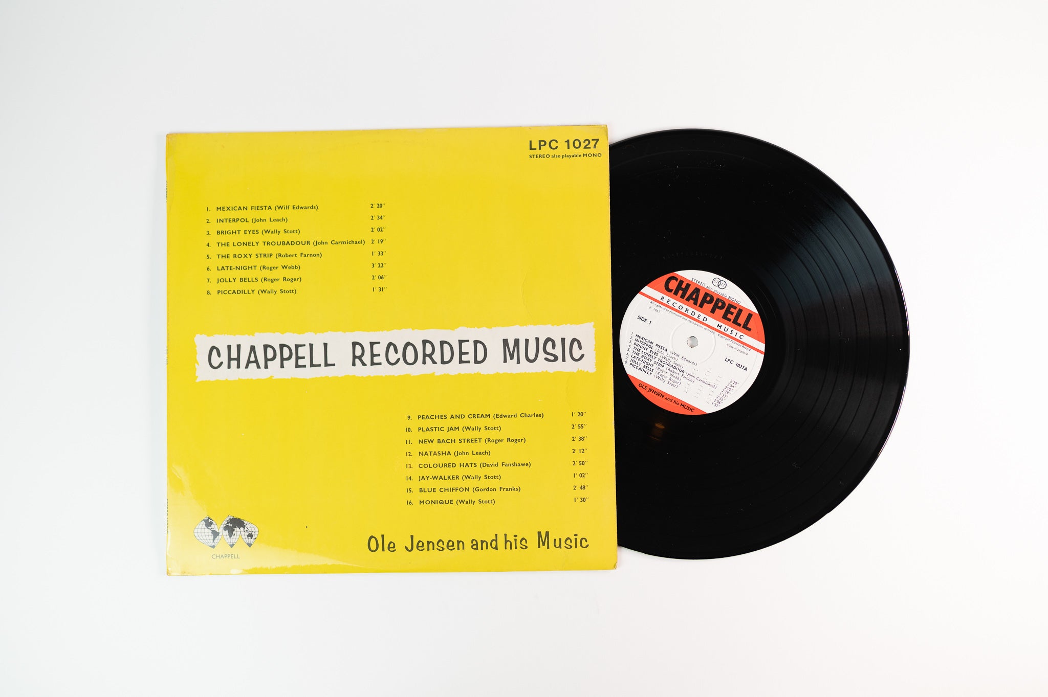 Ole Jensen And His Music on Chappell Recorded Music Library LP