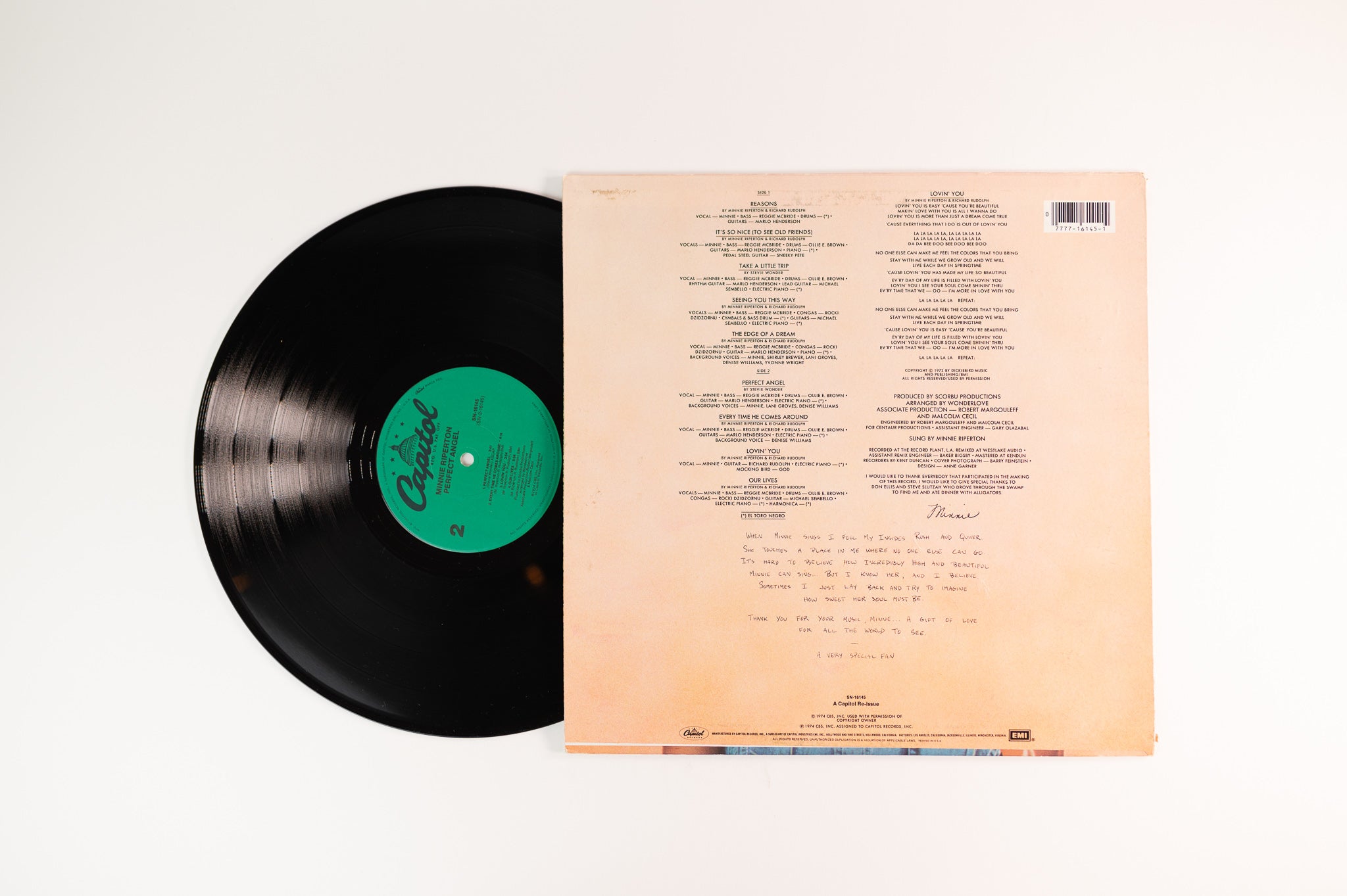 Minnie Riperton - Perfect Angel on Capitol Reissue