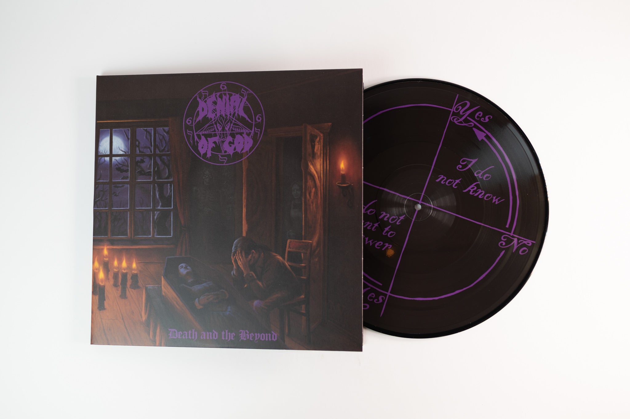 Denial Of God - Death And The Beyond on Hells Headbangers Picture Discs