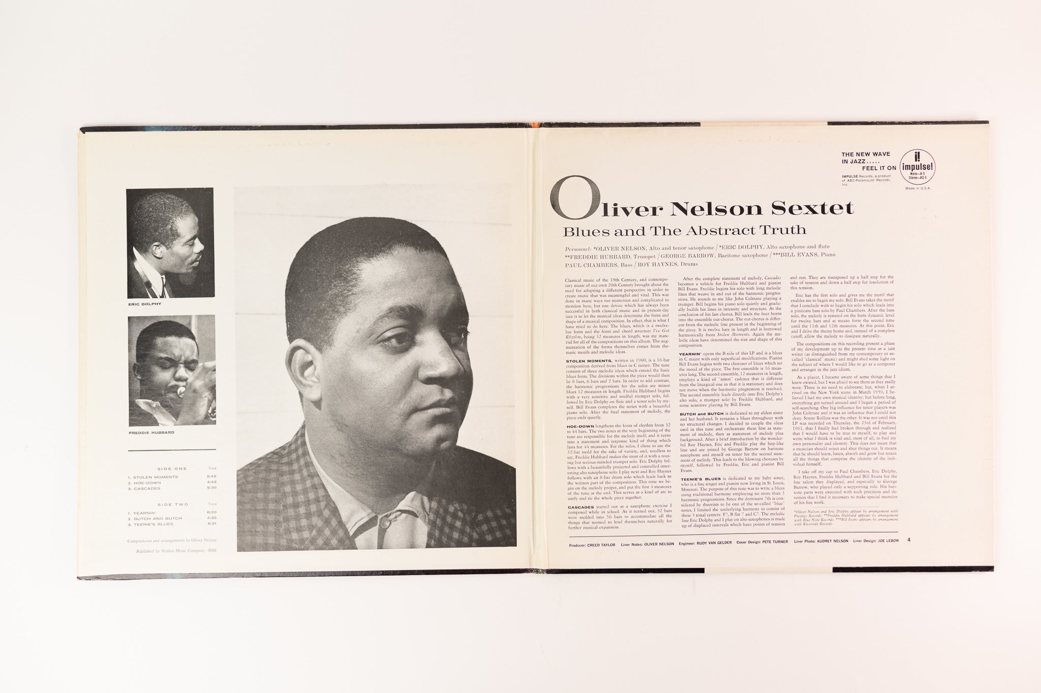 Oliver Nelson - The Blues And The Abstract Truth on ABC Impulse Reissue