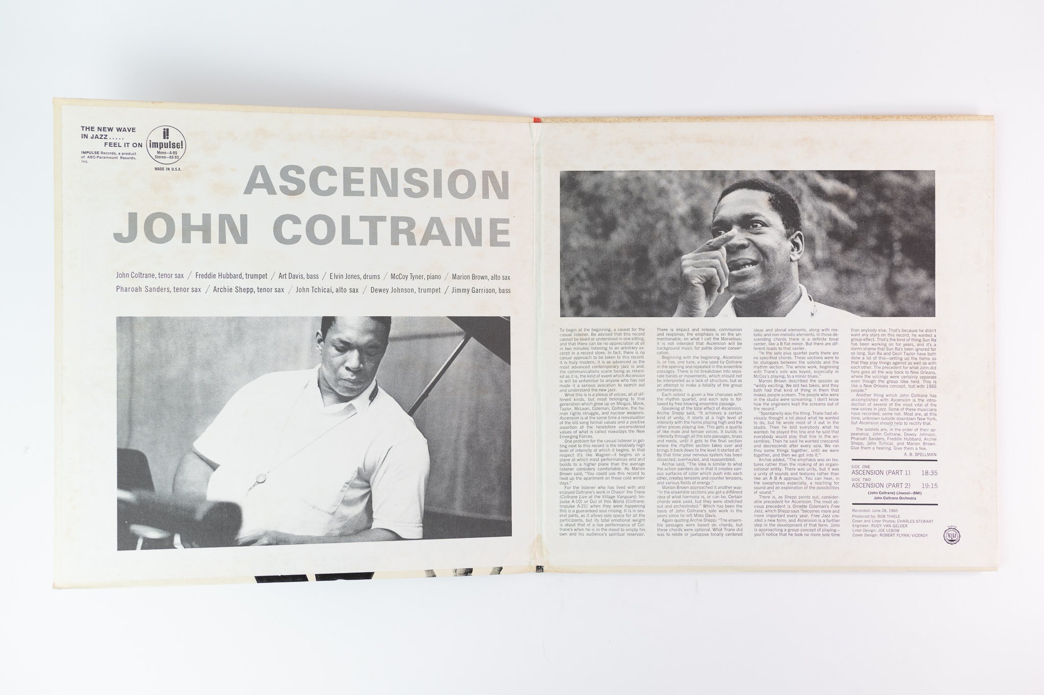 John Coltrane - Ascension on ABC Impulse 1972 Reissue