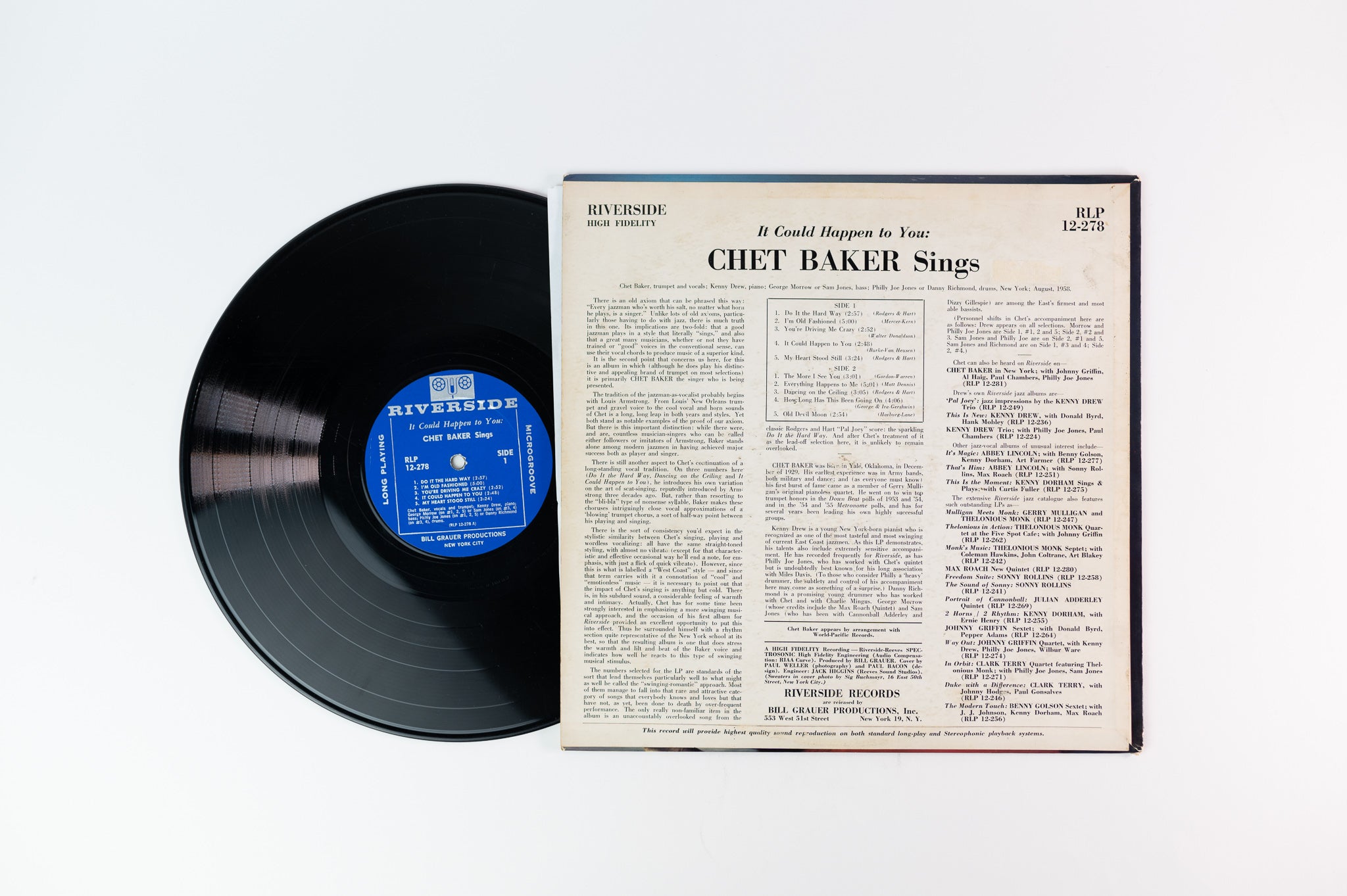 Chet Baker - It Could Happen To You - Chet Baker Sings on Riverside Mono Deep Groove