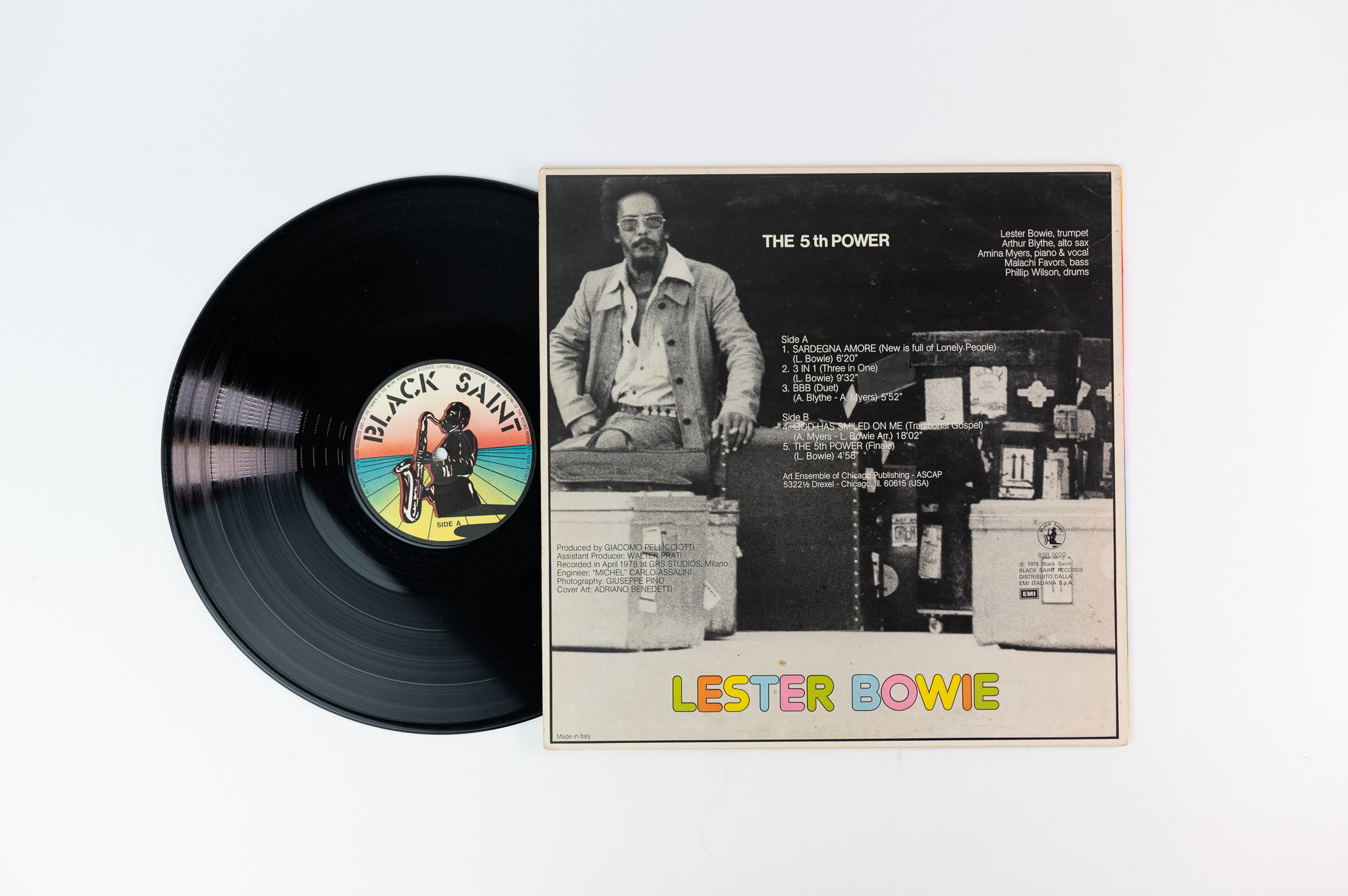 Lester Bowie - The 5th Power on Black Saint Italian Pressing