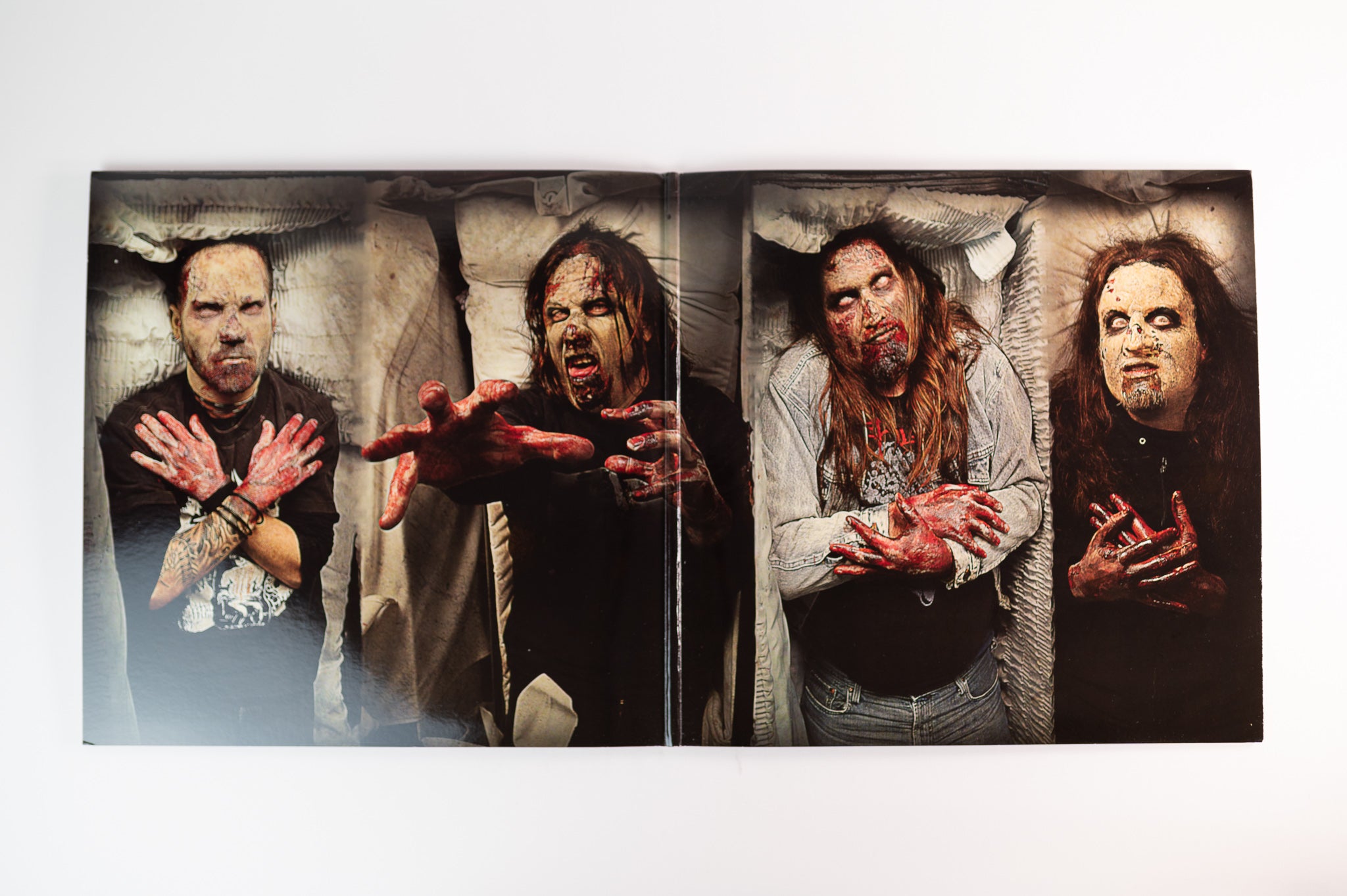 Exhumed - All Guts, No Glory on Relapse Ltd Sawblade Shaped Red Vinyl