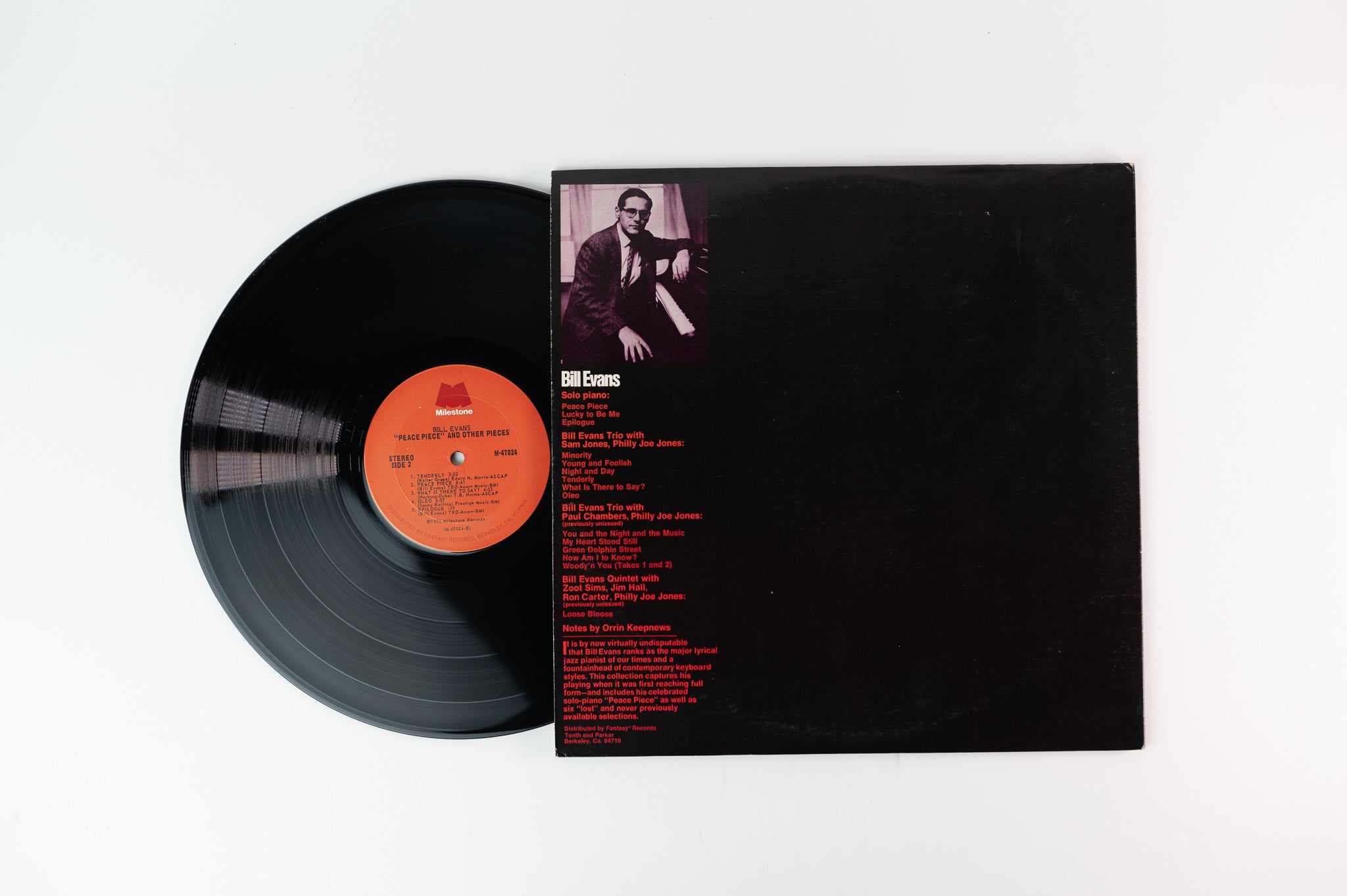 Bill Evans - Peace Piece And Other Pieces on Milestone