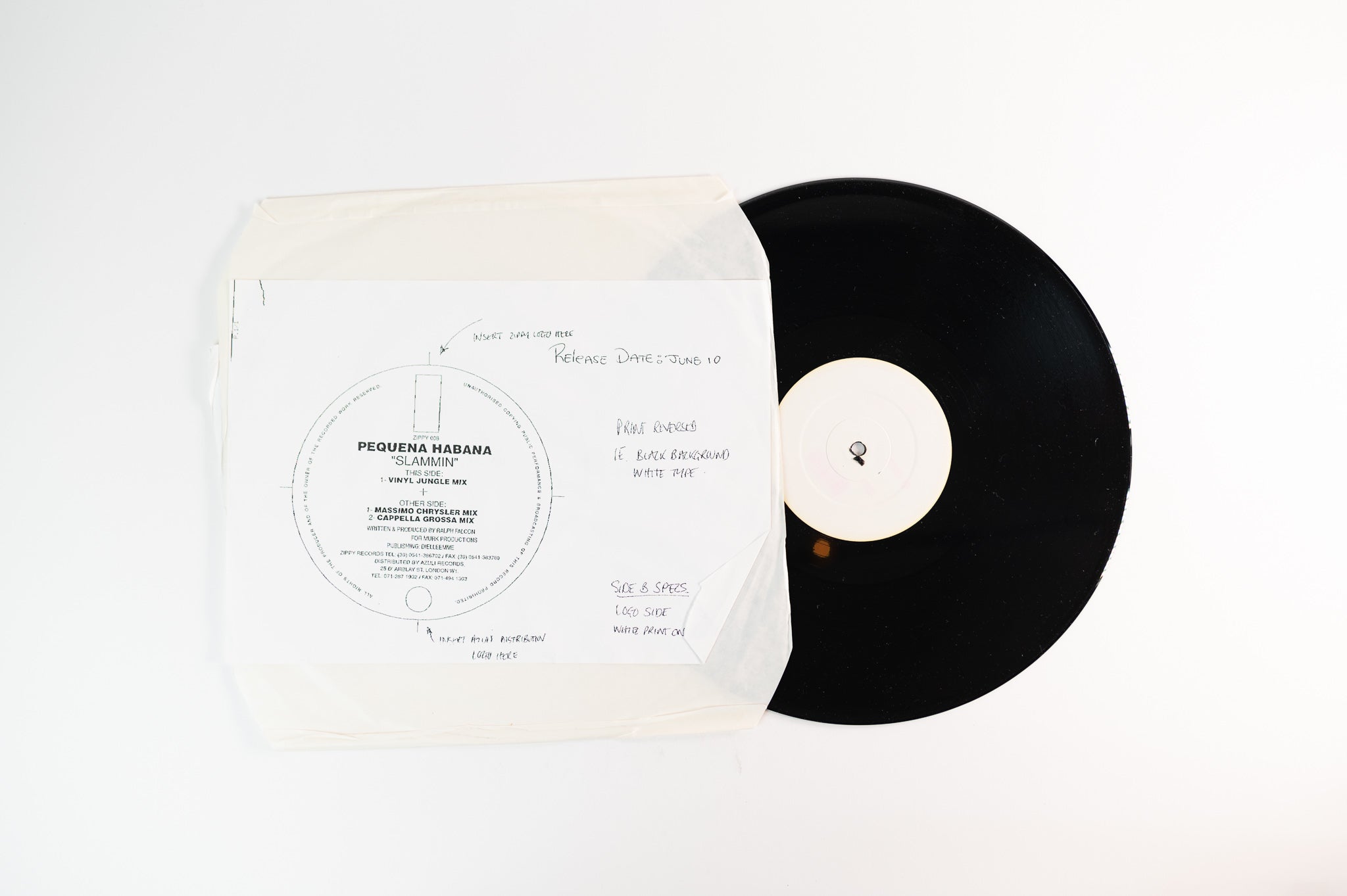 Pequena Habana - Slammin' on Zippy Records - White Label