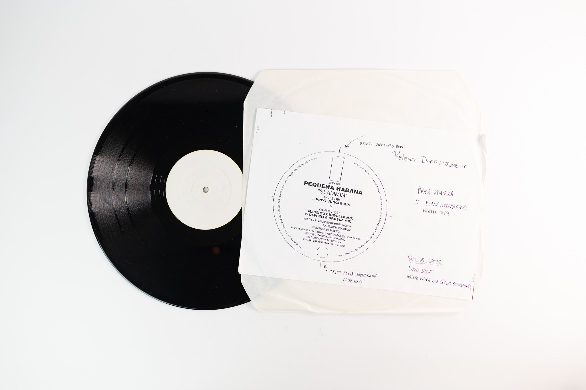 Pequena Habana - Slammin' on Zippy Records - White Label