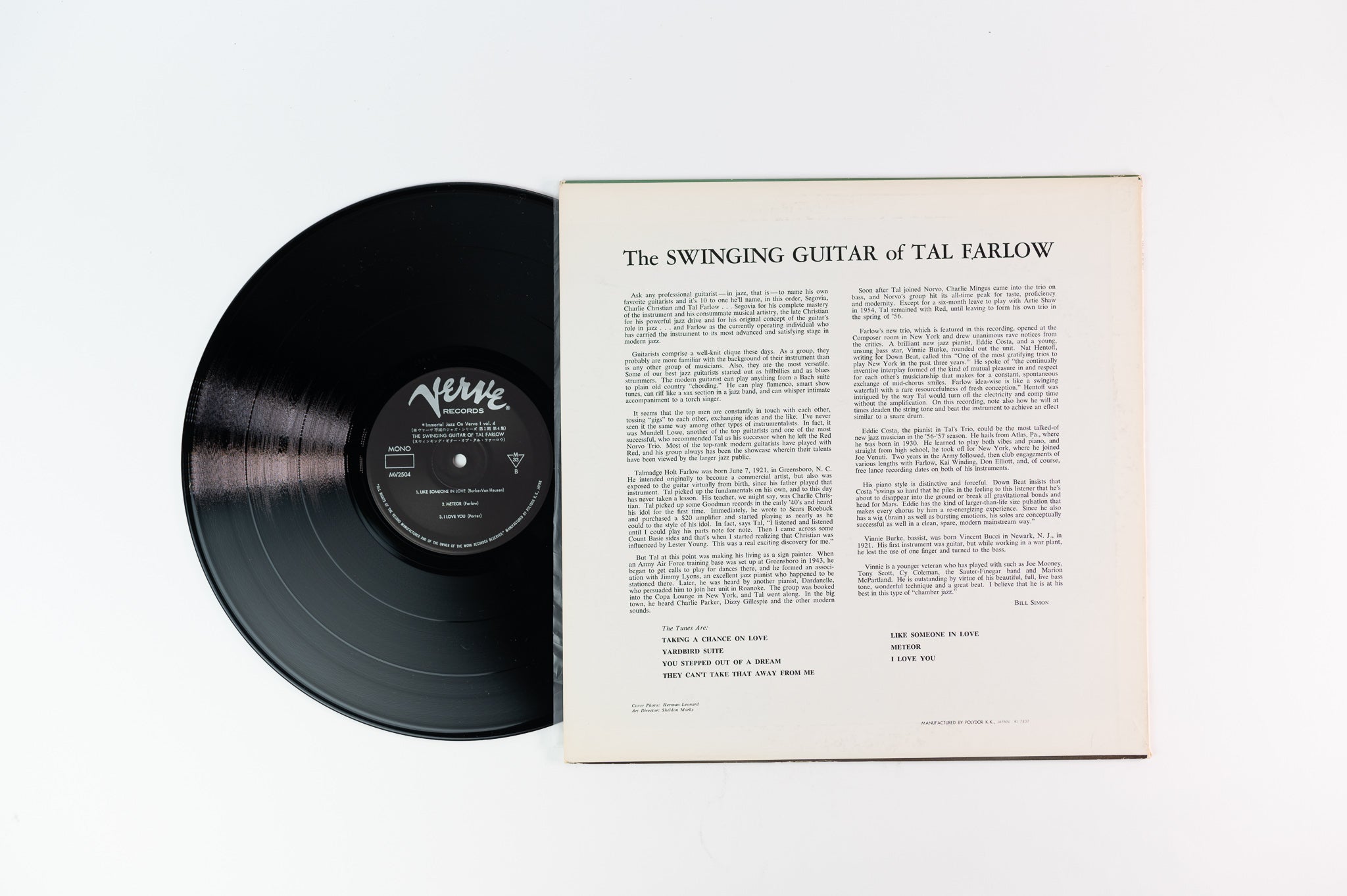 Tal Farlow - The Swinging Guitar Of Tal Farlow on Verve Japanese Reissue