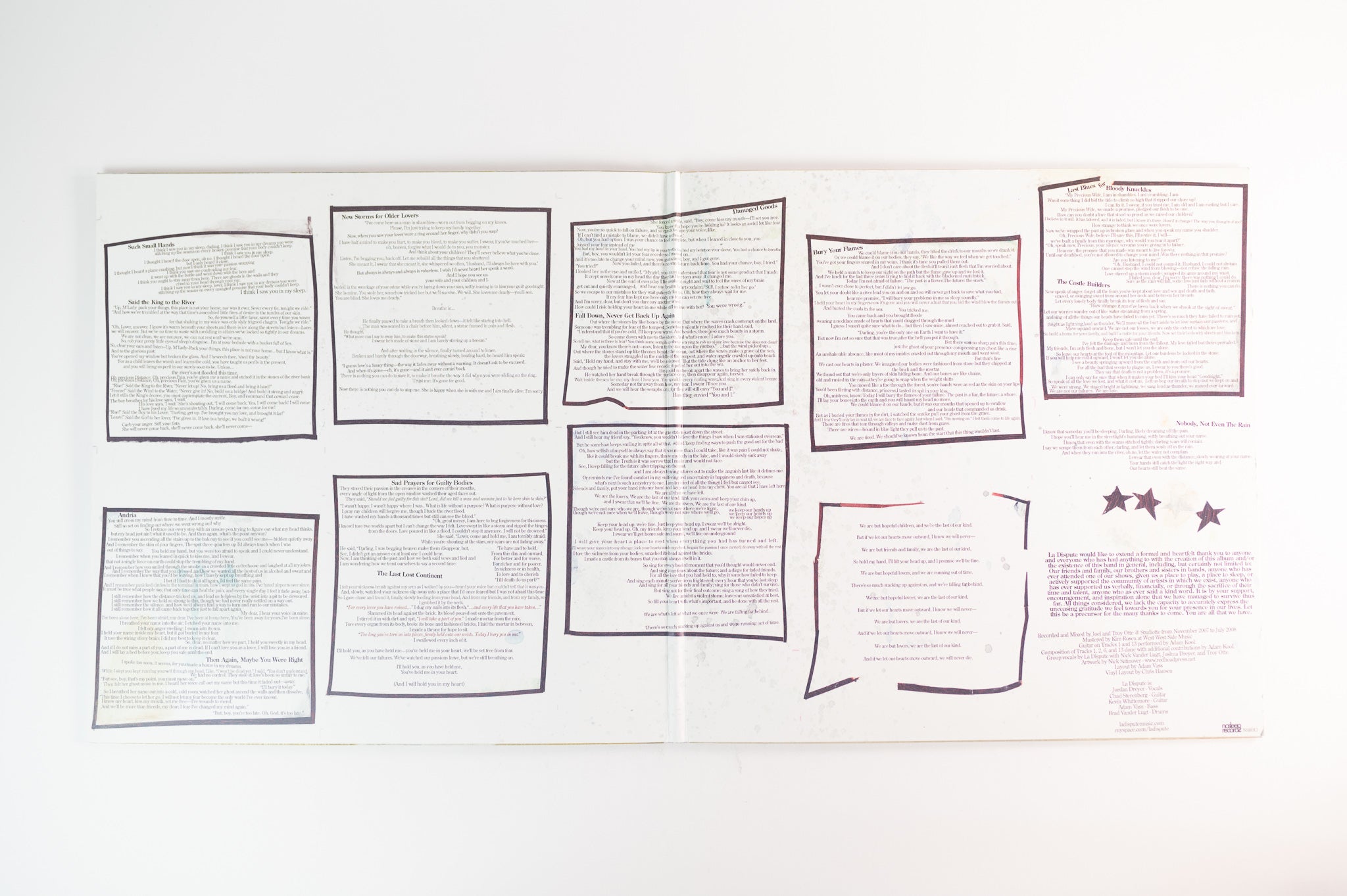 La Dispute - Somewhere At The Bottom Of The River Between Vega And Altair on No Sleep Purple Translucent Reissue