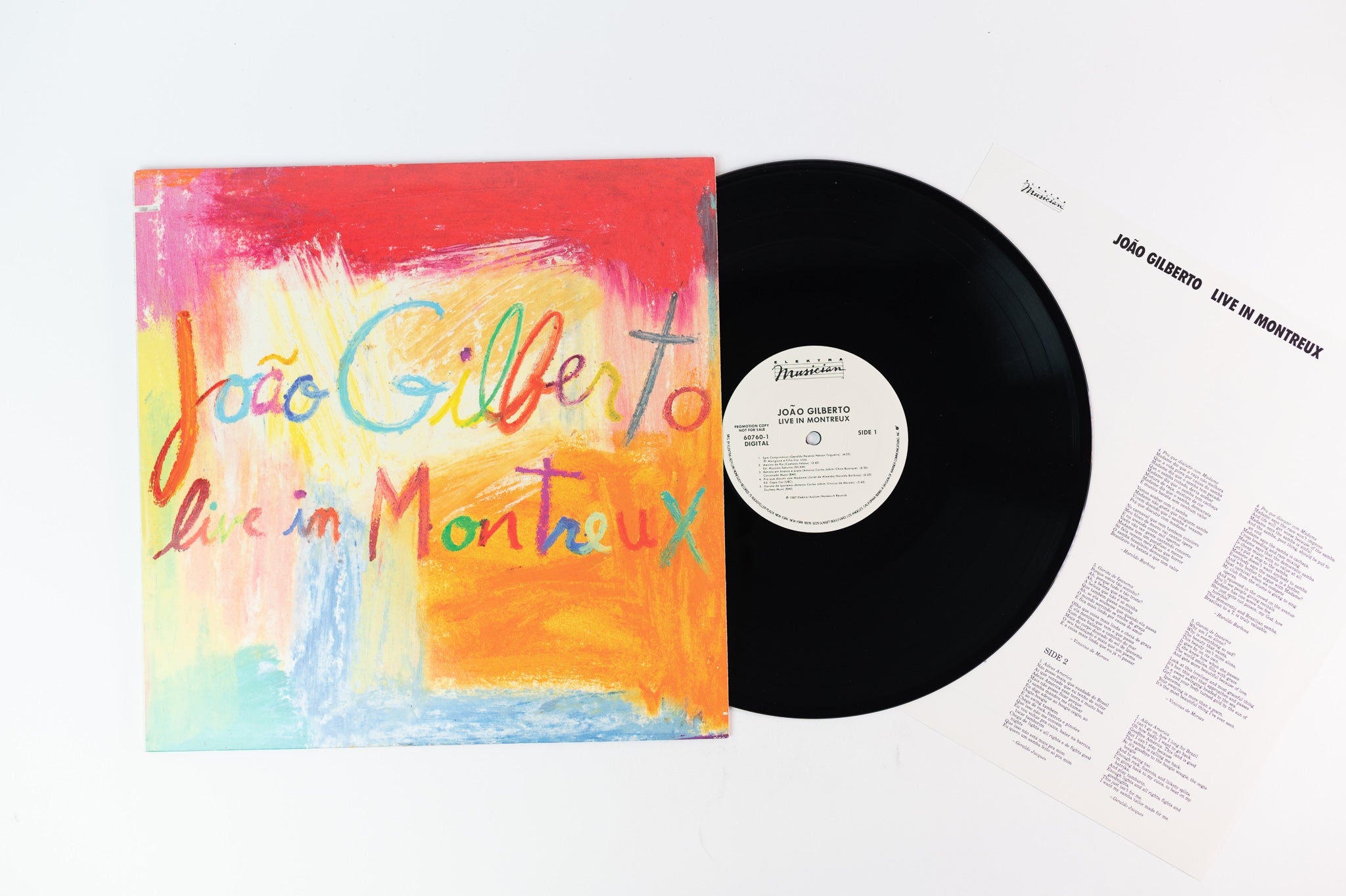 João Gilberto - Live In Montreux on Elektra Musician Promo