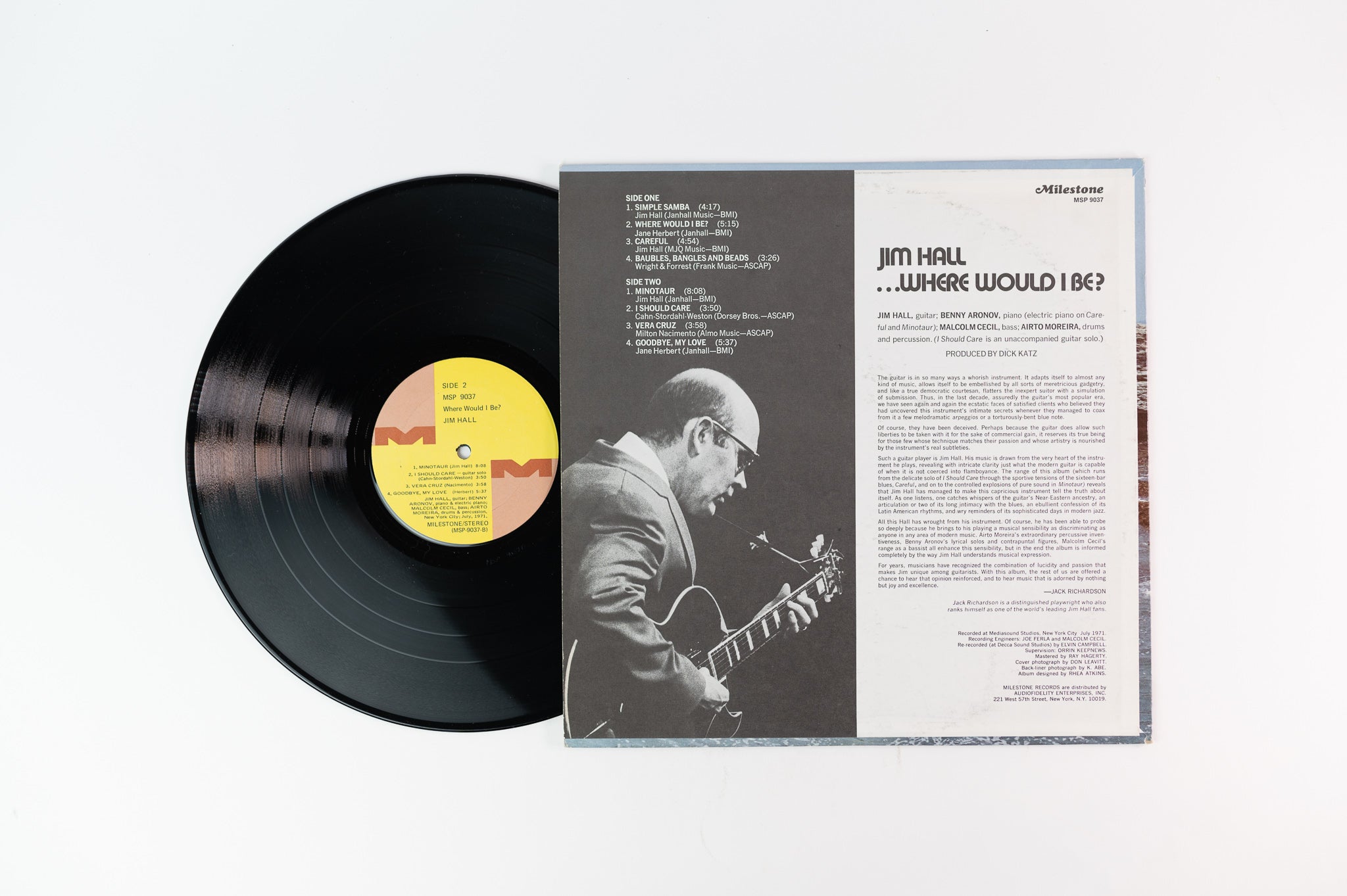 Jim Hall - ...Where Would I Be? on Milestone