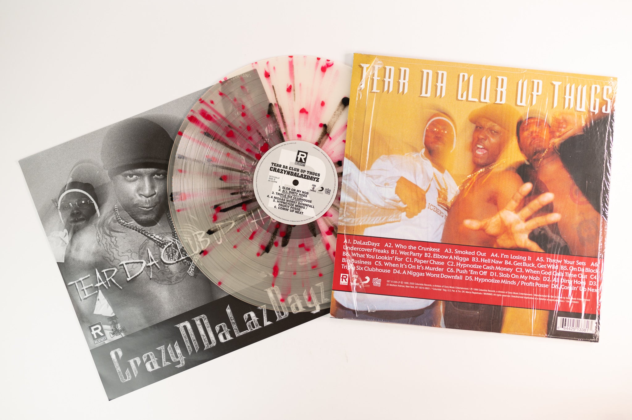 Tear Da Club Up Thugs - CrazyNDaLazDayz on Get On Down - Clear w/ Black & Pink splatter