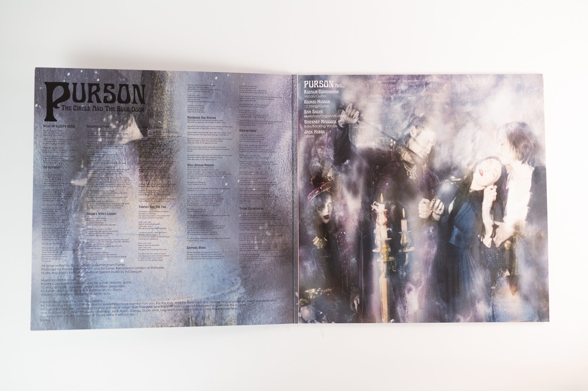 Purson - The Circle & The Blue Door on Rise Above Ltd Black Vinyl Pressing