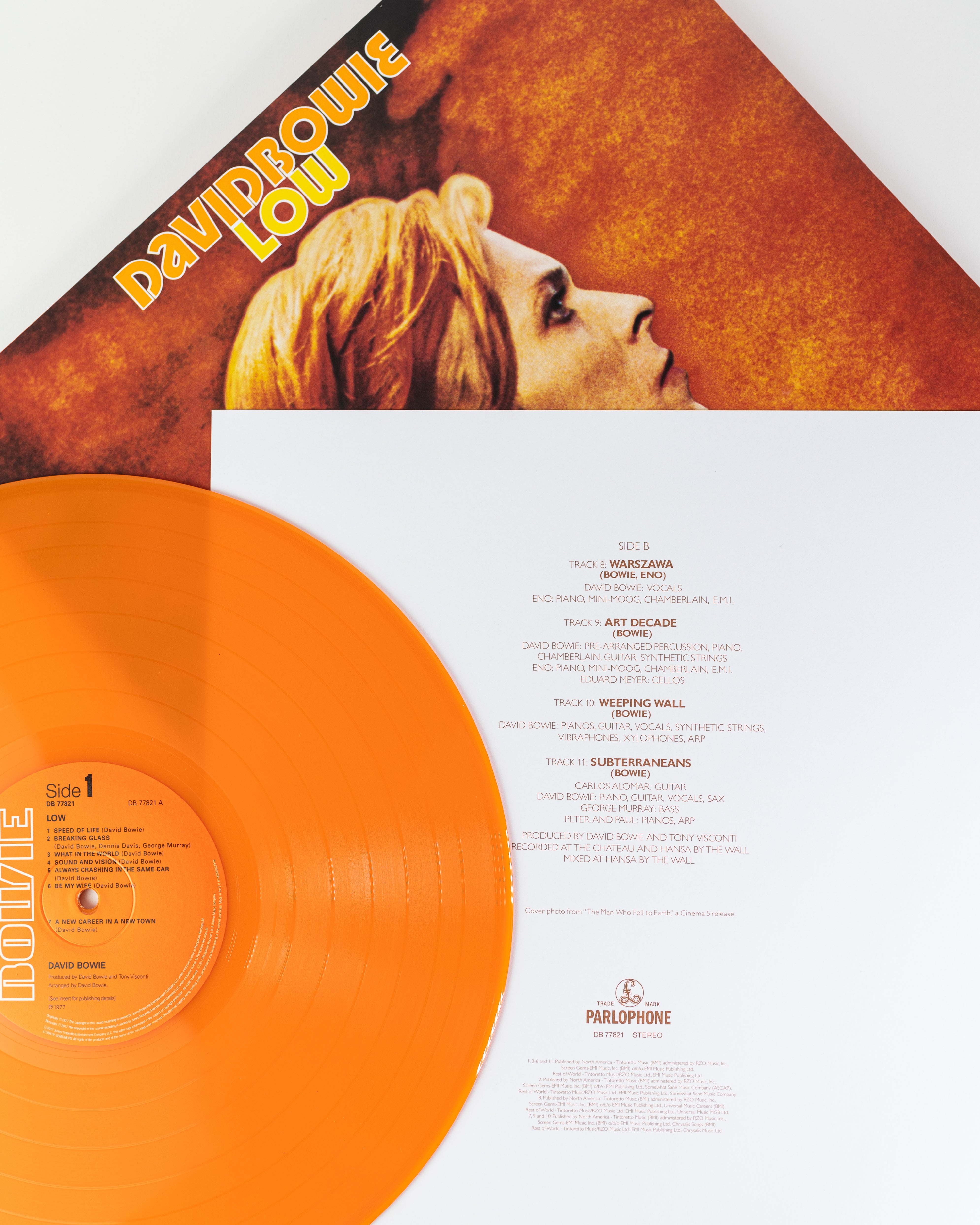 David Bowie - Low, Orange Vinyl LP David Bowie - Low, Orange Vinyl LP