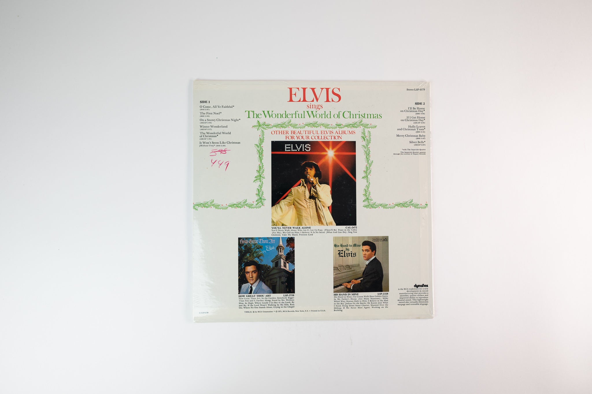 Elvis Presley - Elvis Sings The Wonderful World Of Christmas on RCA First Press With Xmas Card Sealed