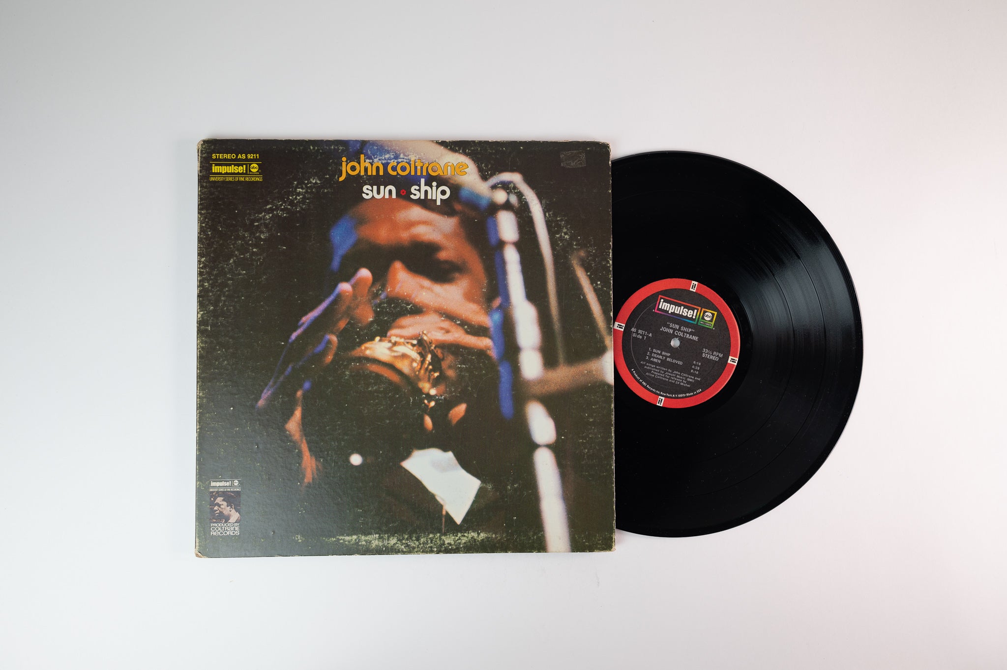 John Coltrane - Sun Ship on Impulse! Stereo 1971 Pressing