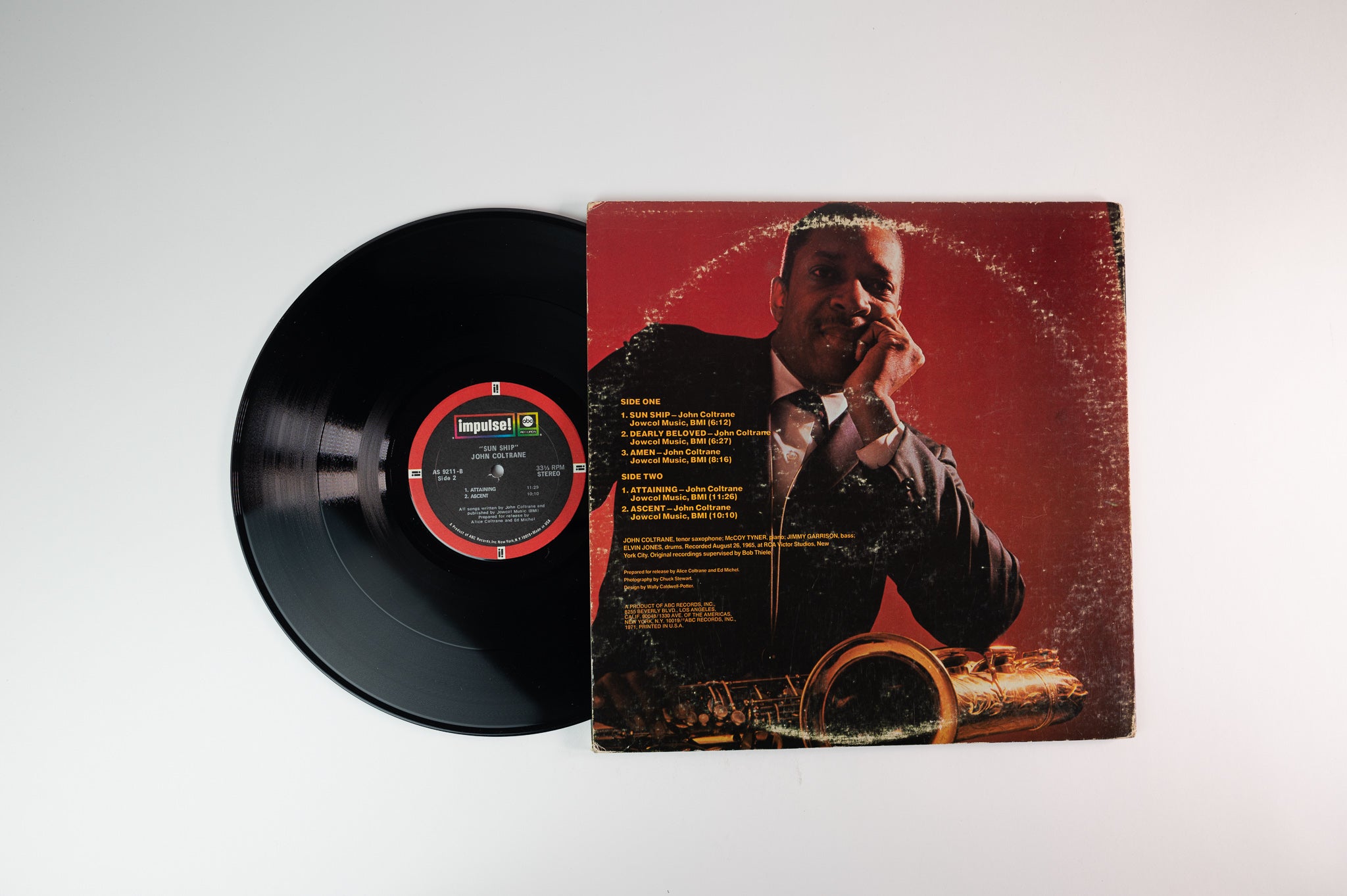 John Coltrane - Sun Ship on Impulse! Stereo 1971 Pressing