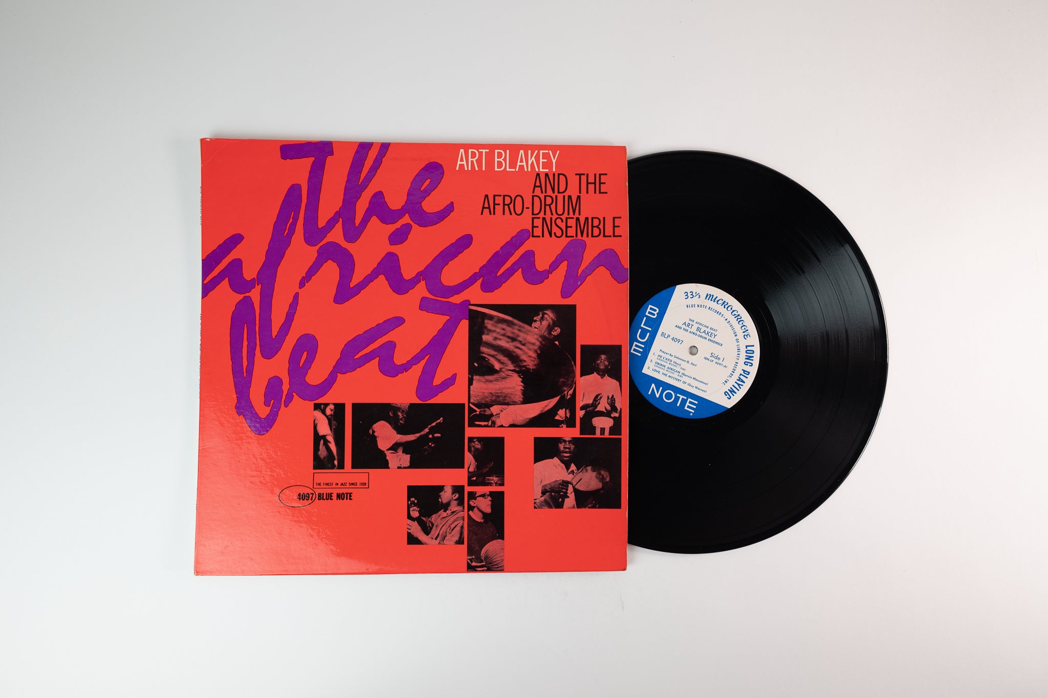 Art Blakey & The Afro-Drum Ensemble - The African Beat on Blue Note BLP 4097 Mono Liberty Pressing