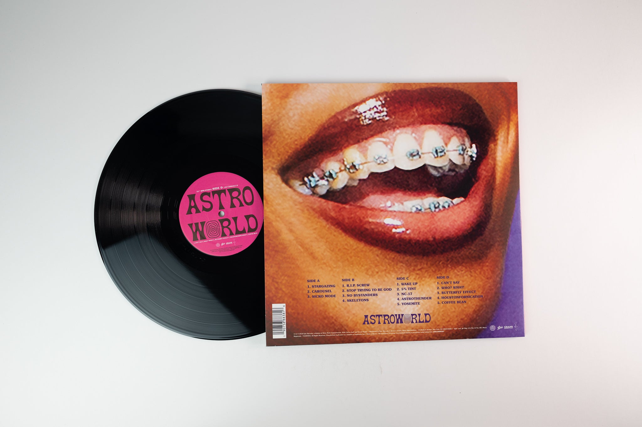 Travis Scott - Astroworld on Epic Grand Hustle Limited Web Store Exclu –  Plaid Room Records