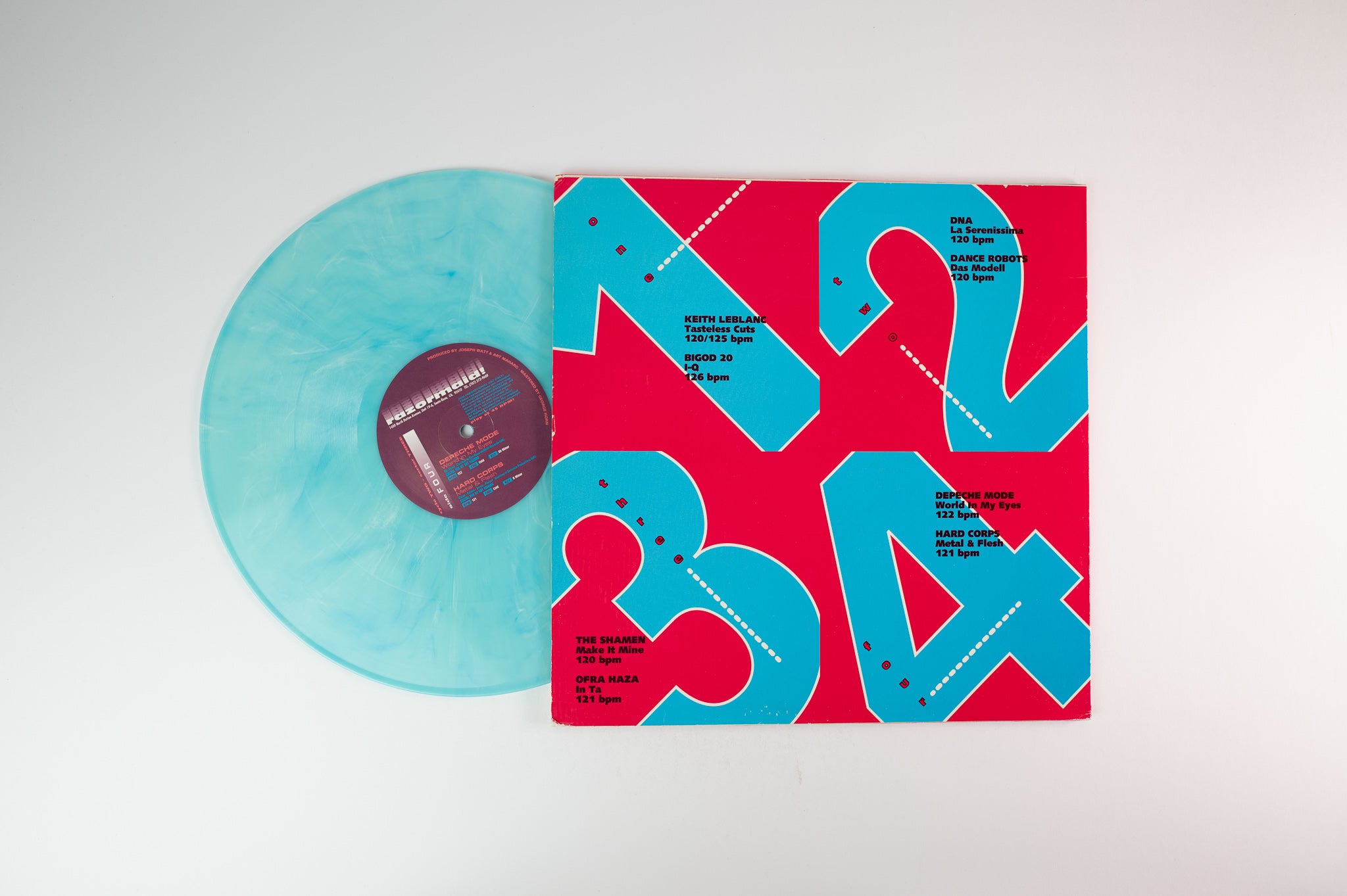 Various - Cycle Two - Sector Three on Razormaid - Marbled Blue Vinyl