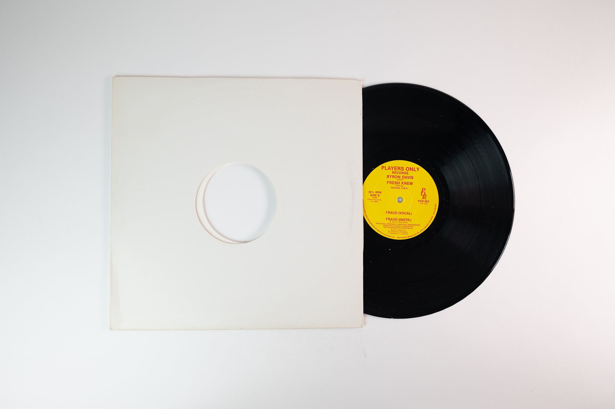 Byron Davis & The Fresh Krew - My Hands Are Quicker Than The Eye on Players Only Records