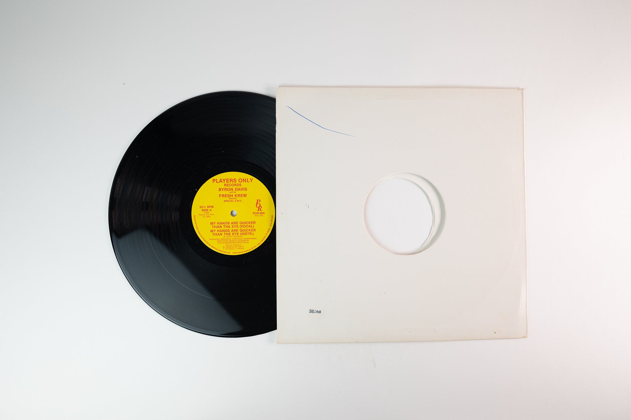 Byron Davis & The Fresh Krew - My Hands Are Quicker Than The Eye on Players Only Records