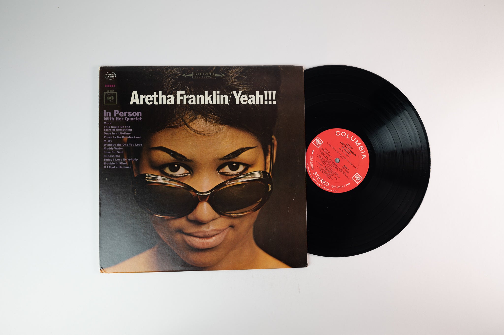 Aretha Franklin - Yeah!!! on Columbia - Stereo