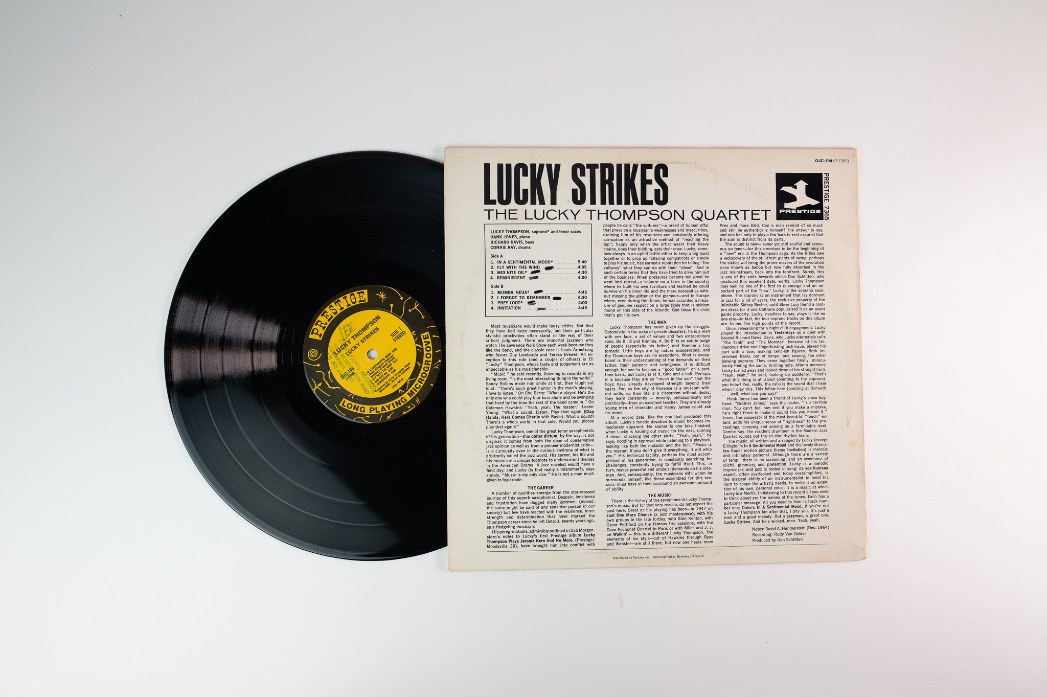 The Lucky Thompson Quartet - Lucky Strikes on Prestige