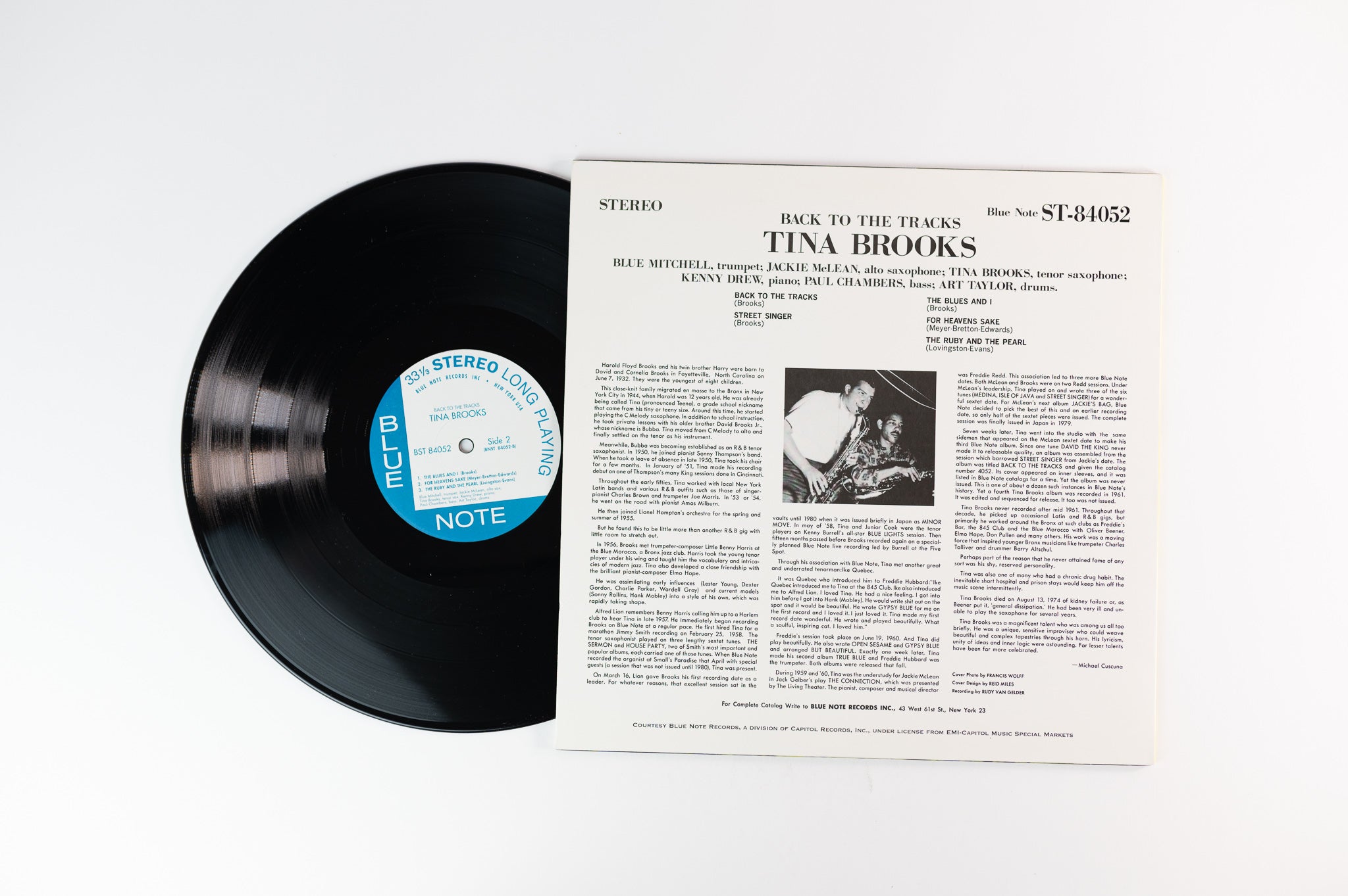 Tina Brooks - Back To The Tracks on Blue Note Classic Records Reissue