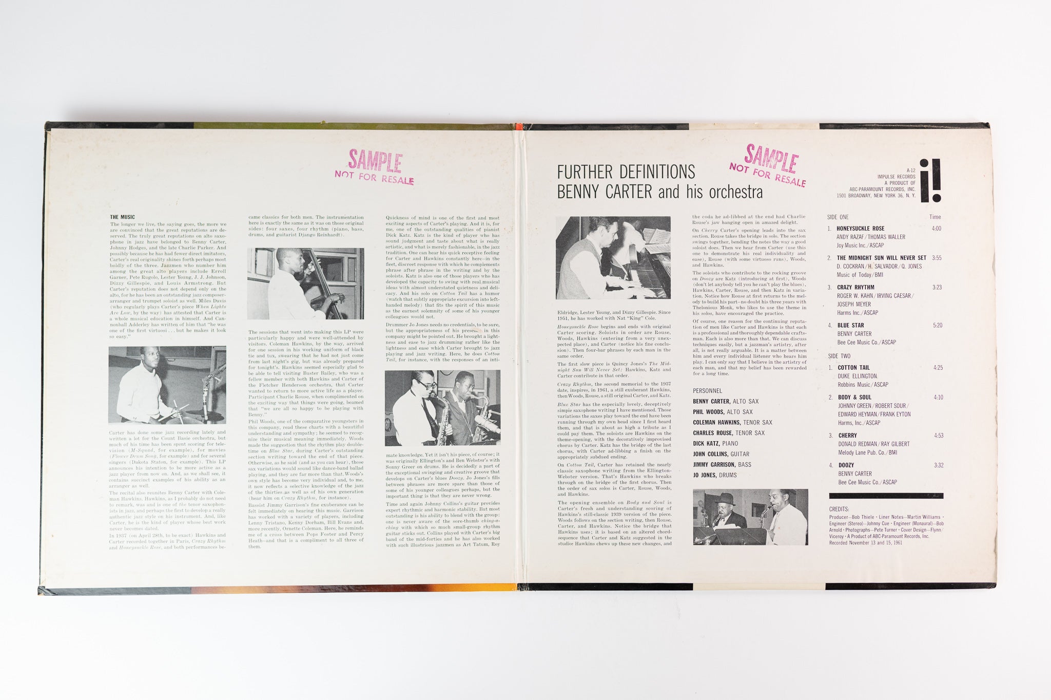 Benny Carter And His Orchestra - Further Definitions on Impulse Mono