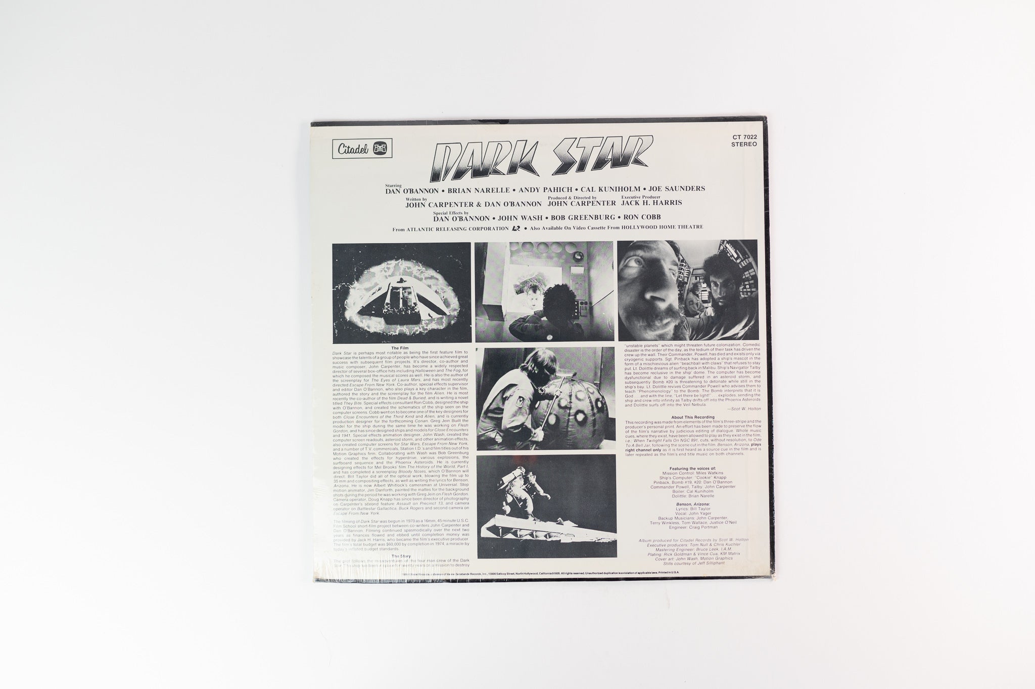 John Carpenter - Dark Star (Original Motion Picture Soundtrack) on Citadel Sealed