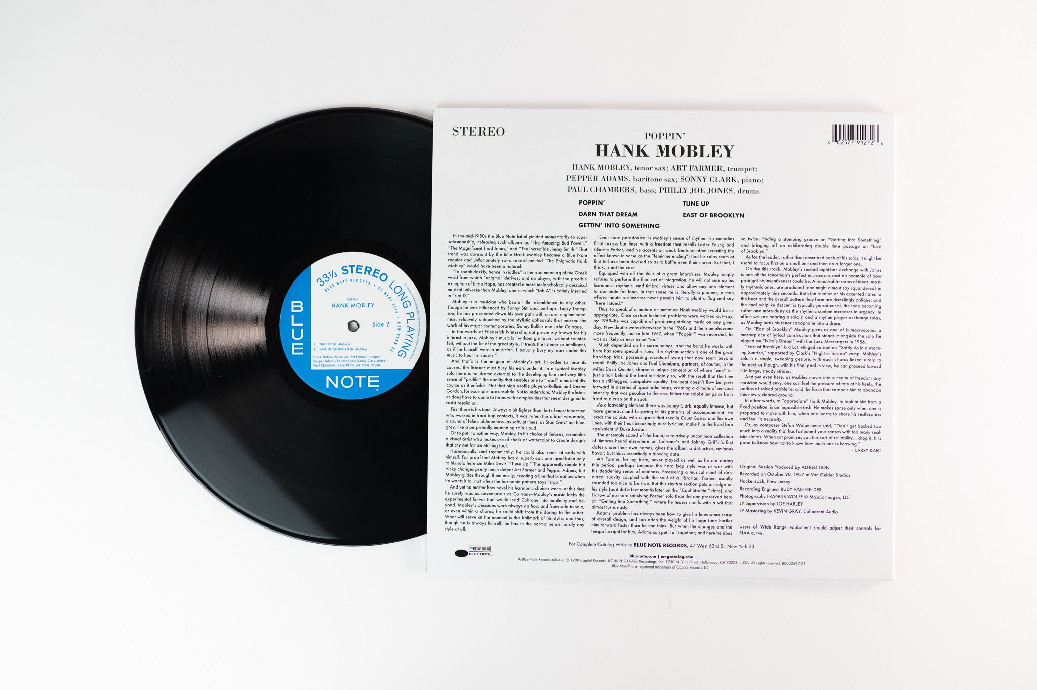 Hank Mobley - Poppin' on Blue Note Tone Poet Series Reissue