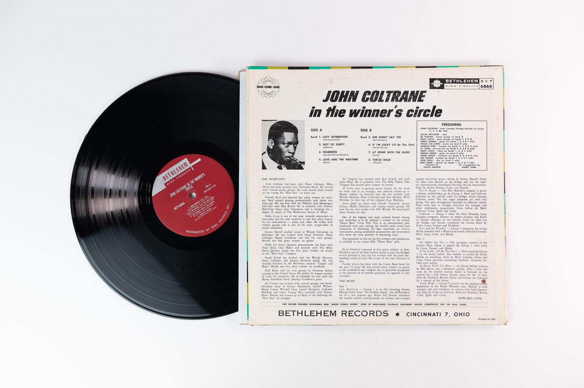 John Coltrane - John Coltrane In The Winner's Circle on Bethlehem Mono Reissue