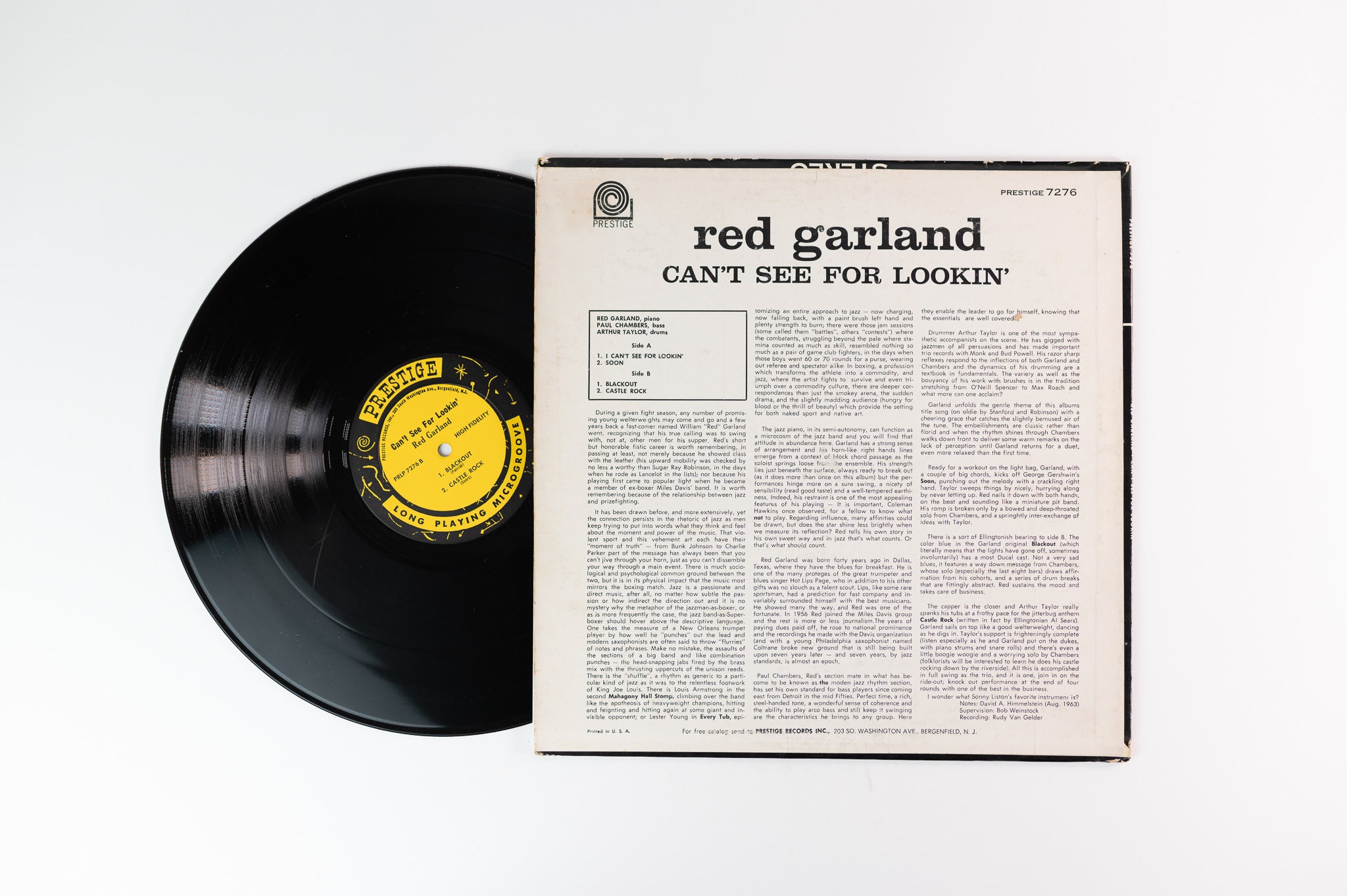 Red Garland - Can't See For Lookin' on Prestige Mono