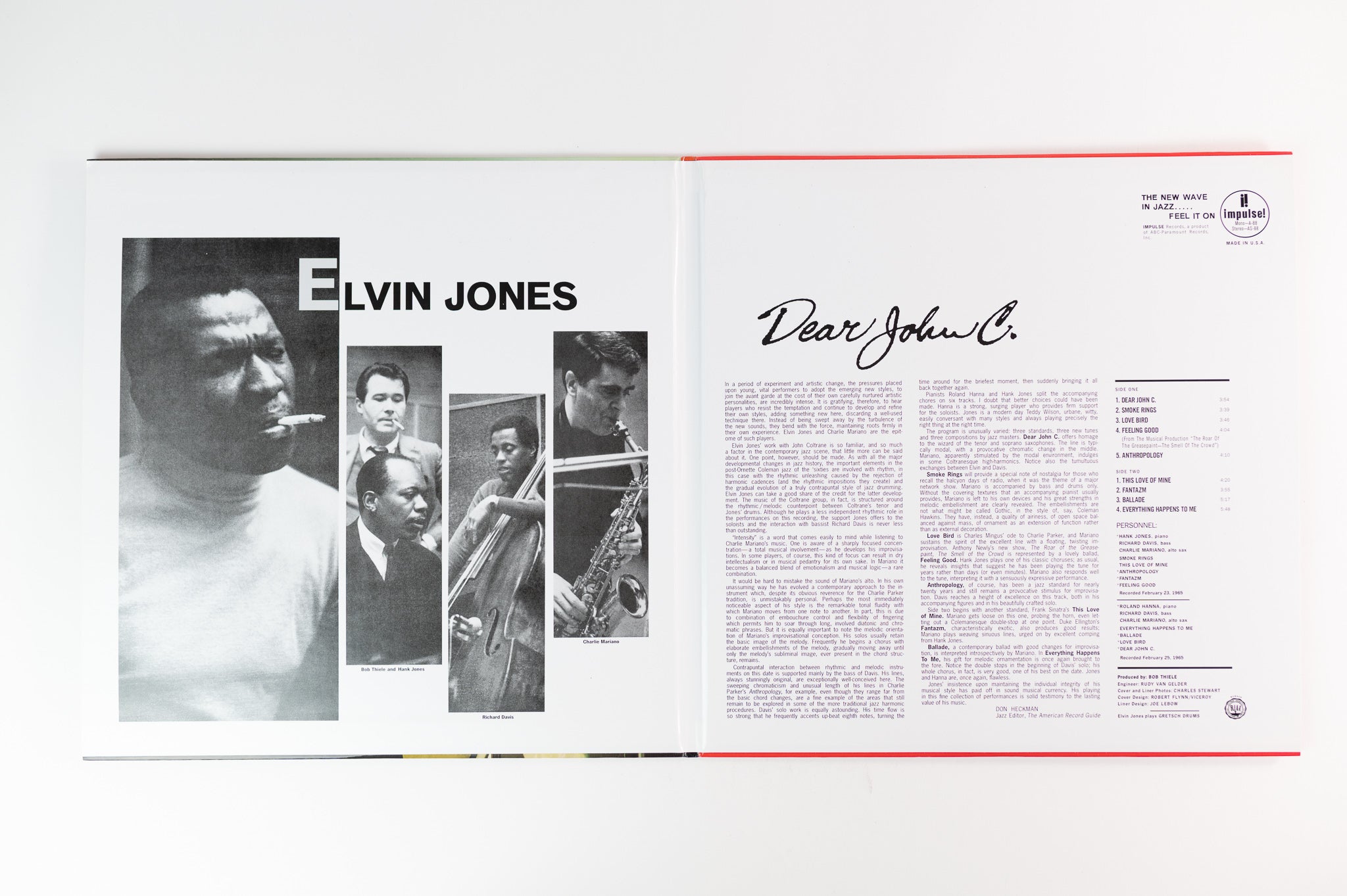 Elvin Jones - Dear John C. on Impulse Analogue Productions Ltd Numbered 45 RPM Reissue