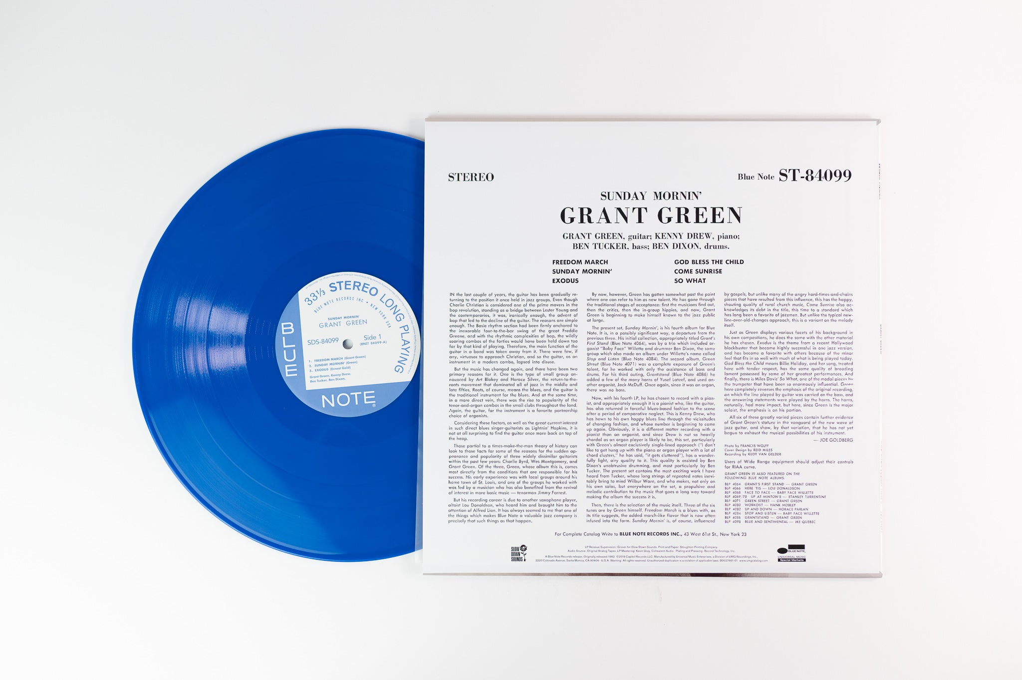 Grant Green - Sunday Mornin' on Blue Note Slow Down Sounds Blue Vinyl Plaid Room Exclusive Reissue