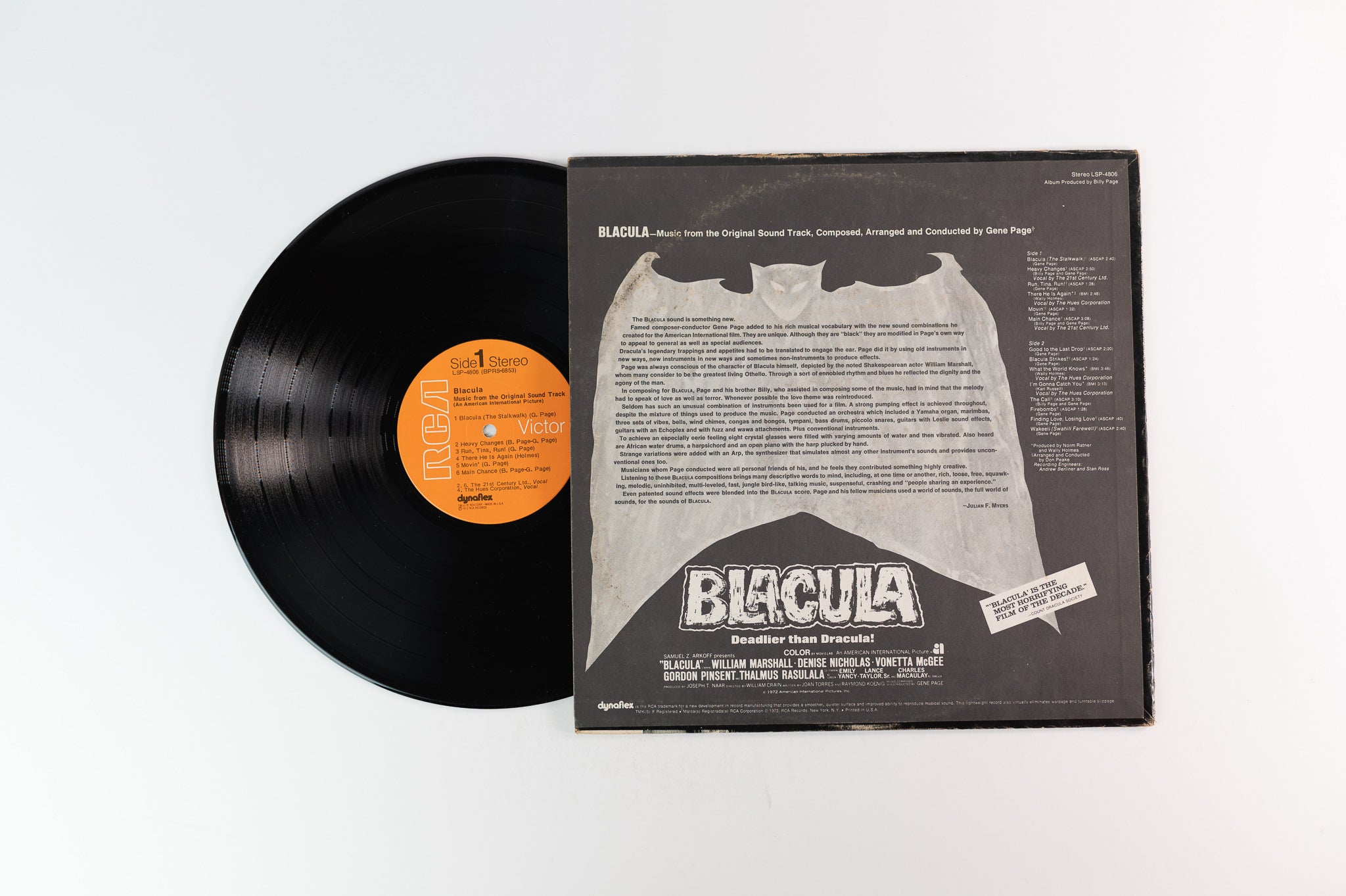 Gene Page - Blacula (Music From The Original Soundtrack) on RCA