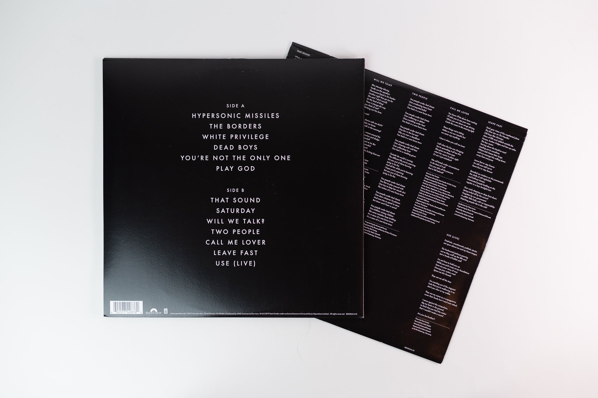 Sam Fender - Hypersonic Missiles on Polydor Interscope