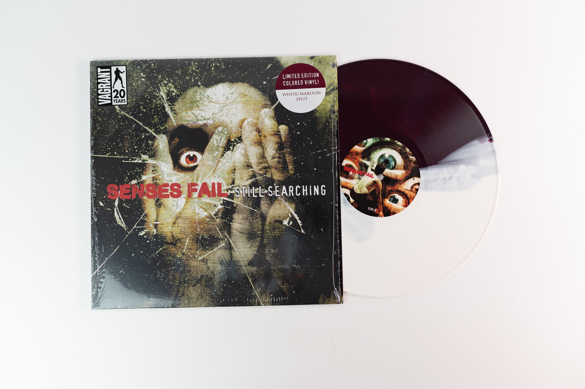 Senses Fail - Still Searching on Vagrant White Maroon Split