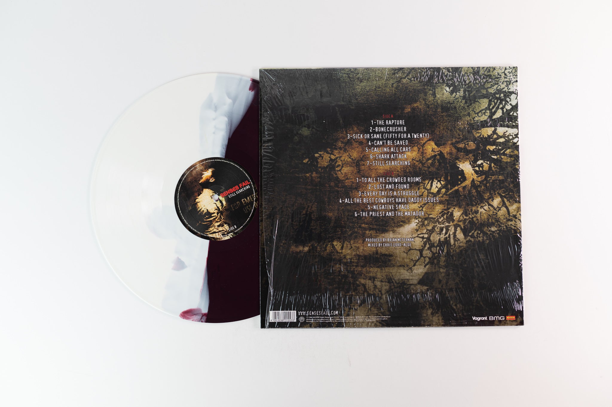 Senses Fail - Still Searching on Vagrant White Maroon Split