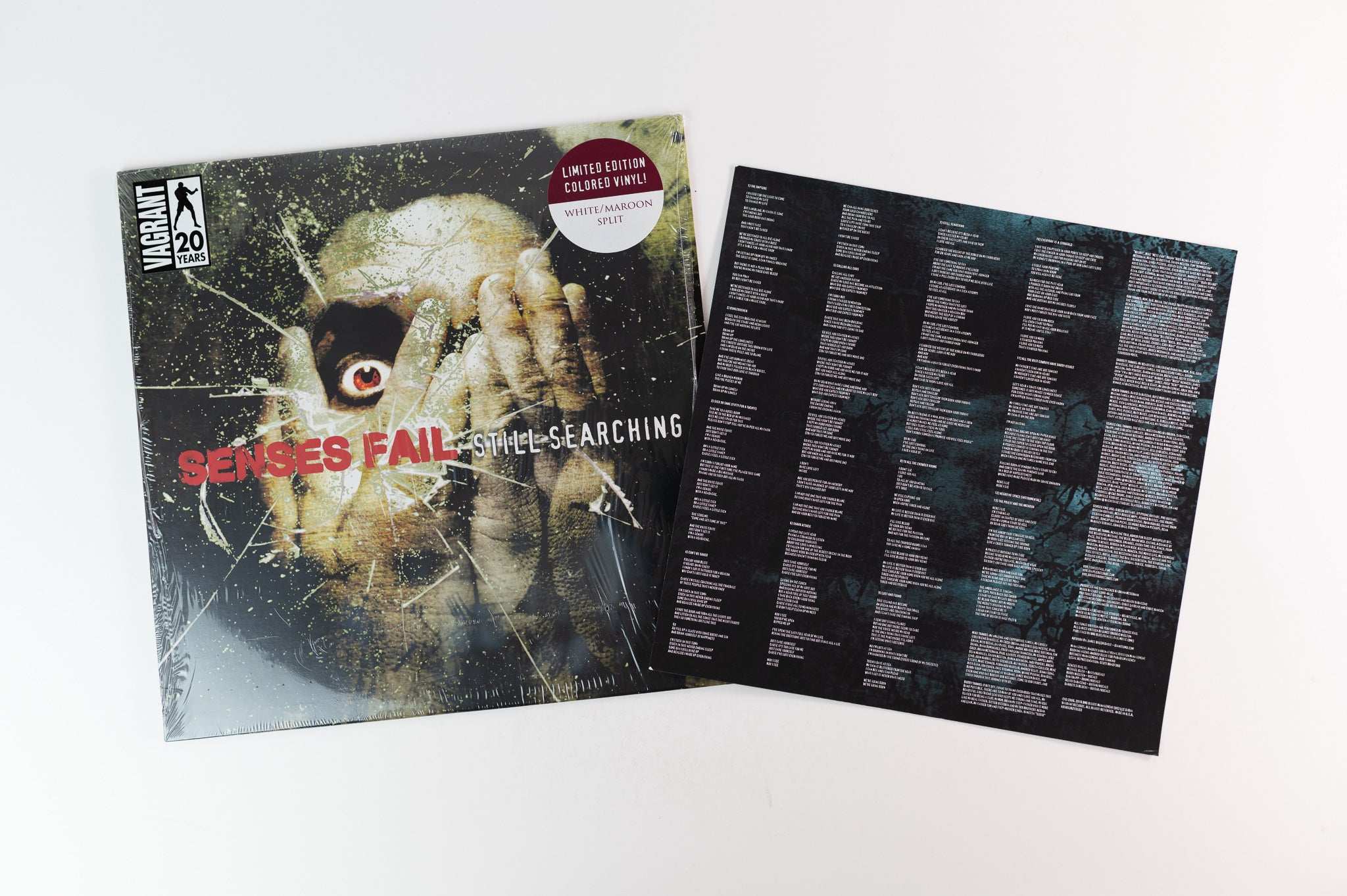 Senses Fail - Still Searching on Vagrant White Maroon Split