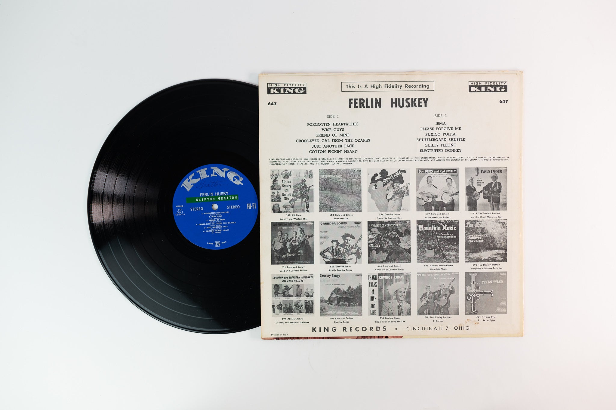 Ferlin Huskey  - Country Songs Sung From The Heart on King Stereo
