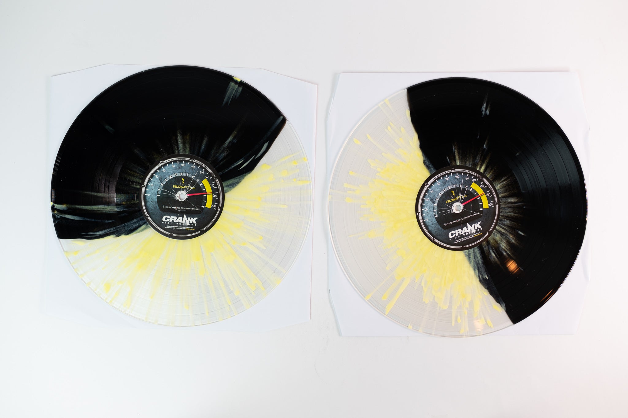 Mike Patton - Crank: High Voltage (Original Motion Picture Soundtrack) on Enjoy the Ride  Limited Half Black Half Clear with Yellow Splatter