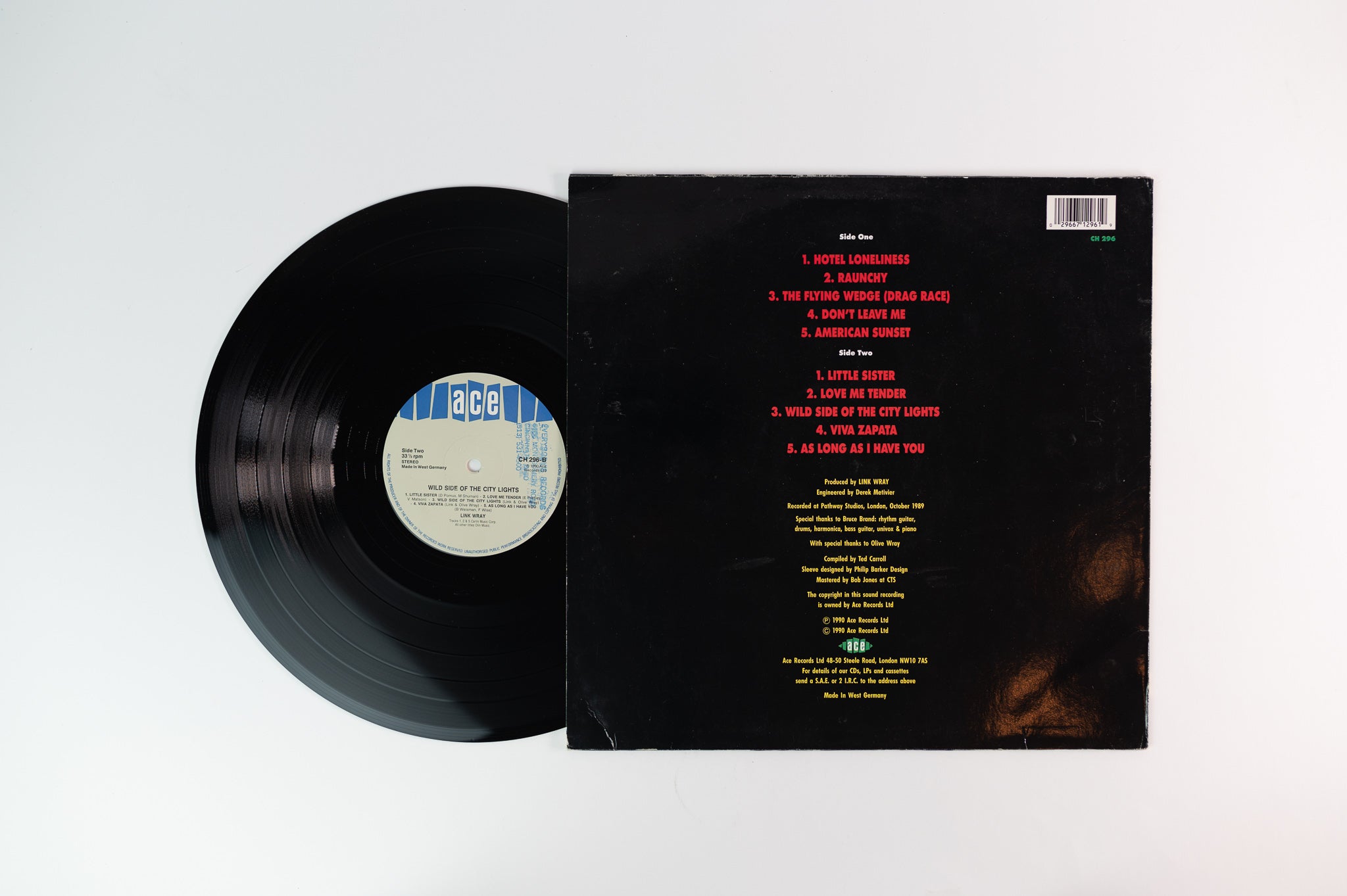 Link Wray - Wild Side Of The City Lights on Ace German Pressing